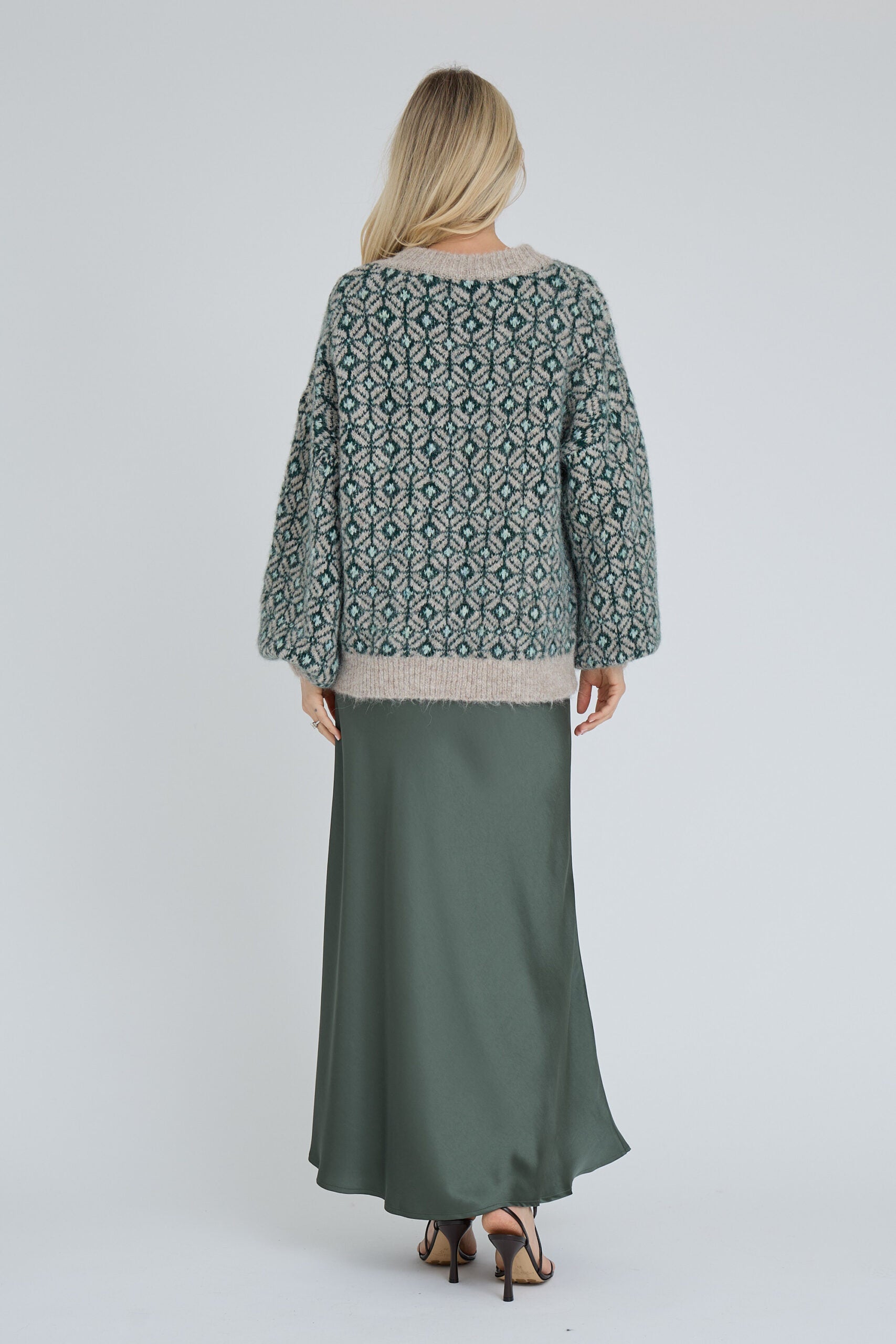 Stavanger Knit Pullover - Brown/Green A-view