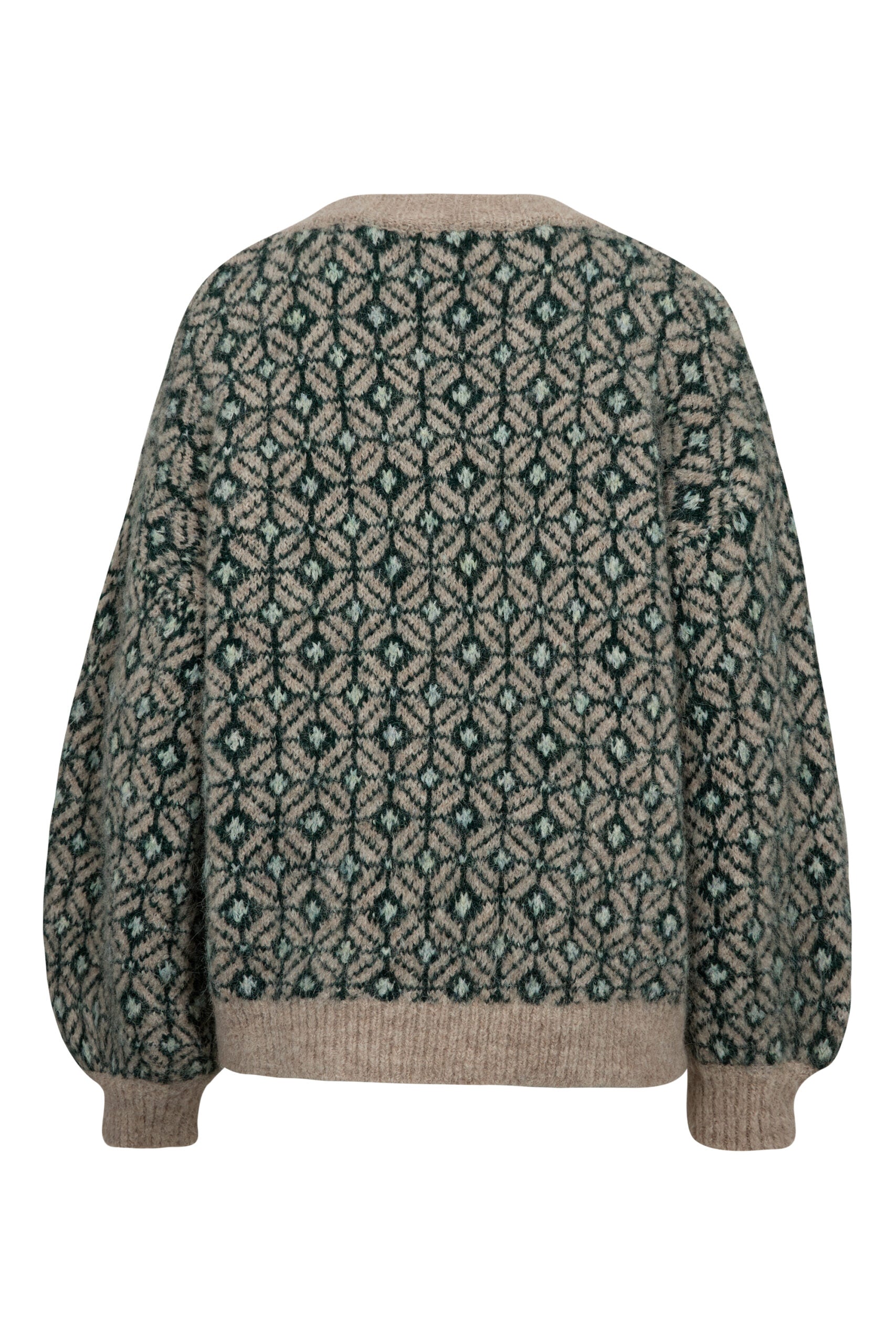 Stavanger Knit Pullover - Brown/Green A-view