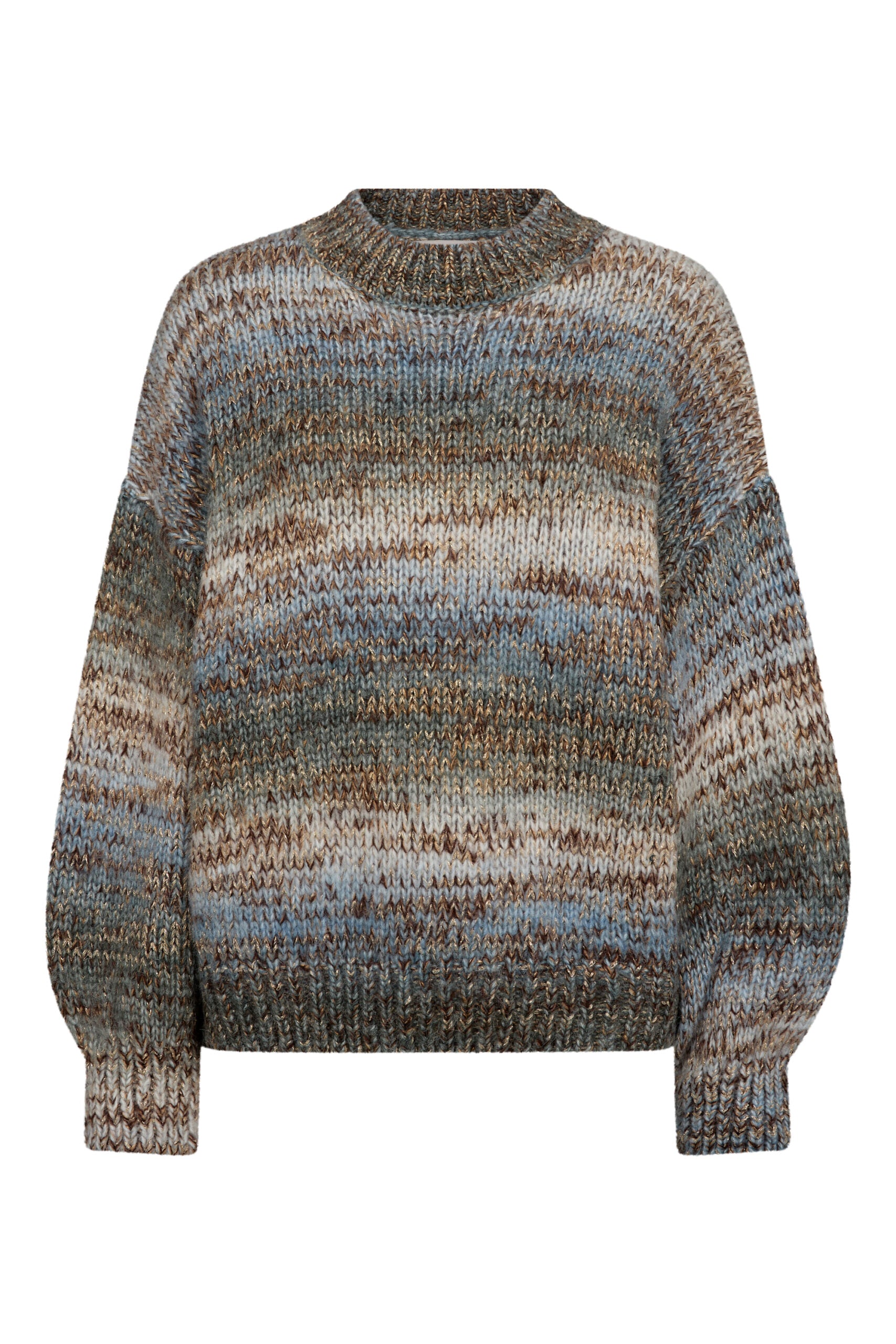 A-View Glitta Knit Pullover - Brown/Blue