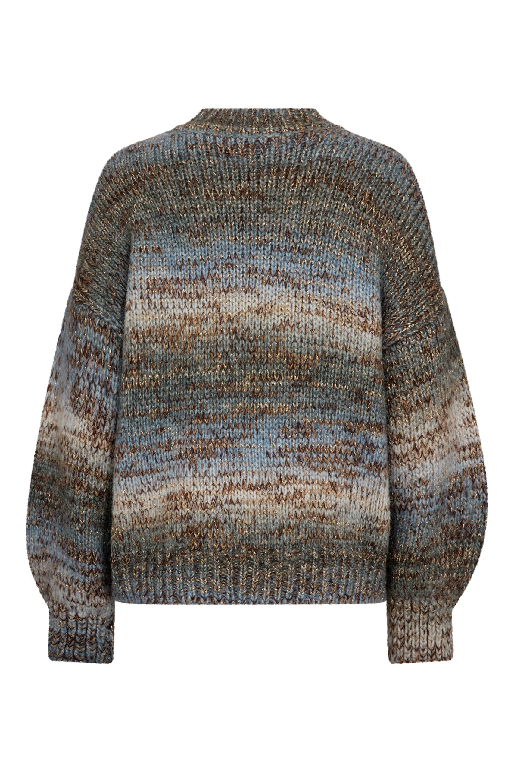 A-View Glitta Knit Pullover - Brown/Blue
