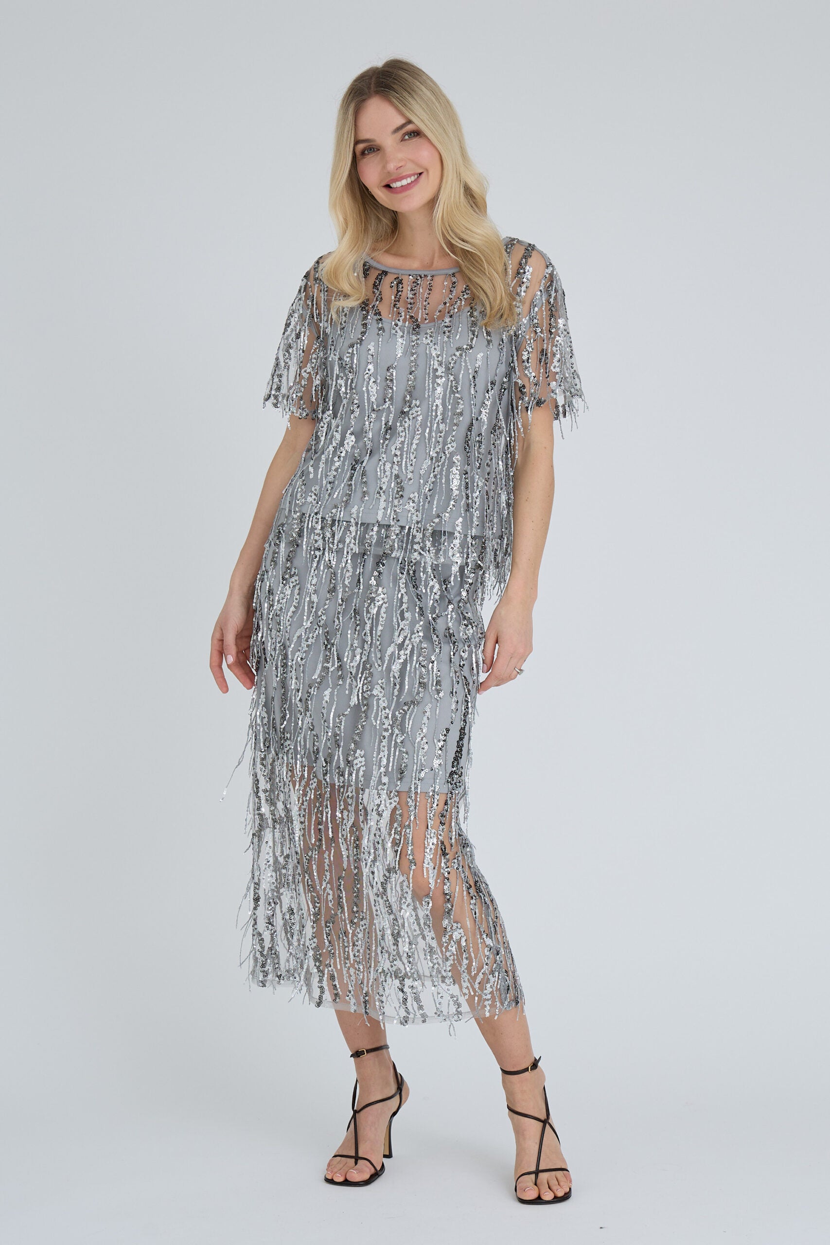 A-view Fenja Skirt - Light Grey