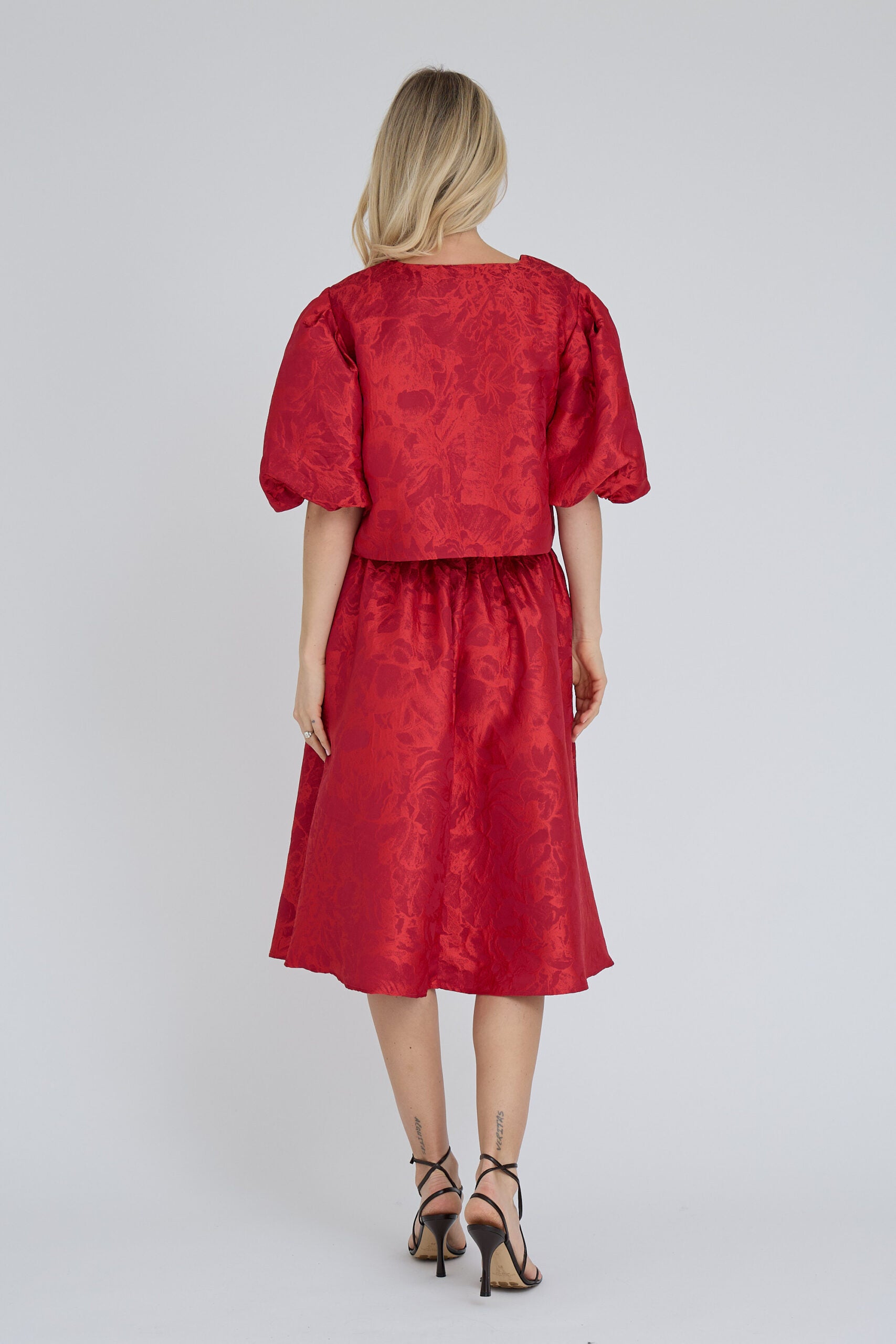 A-view Kora Skirt - Rush Red