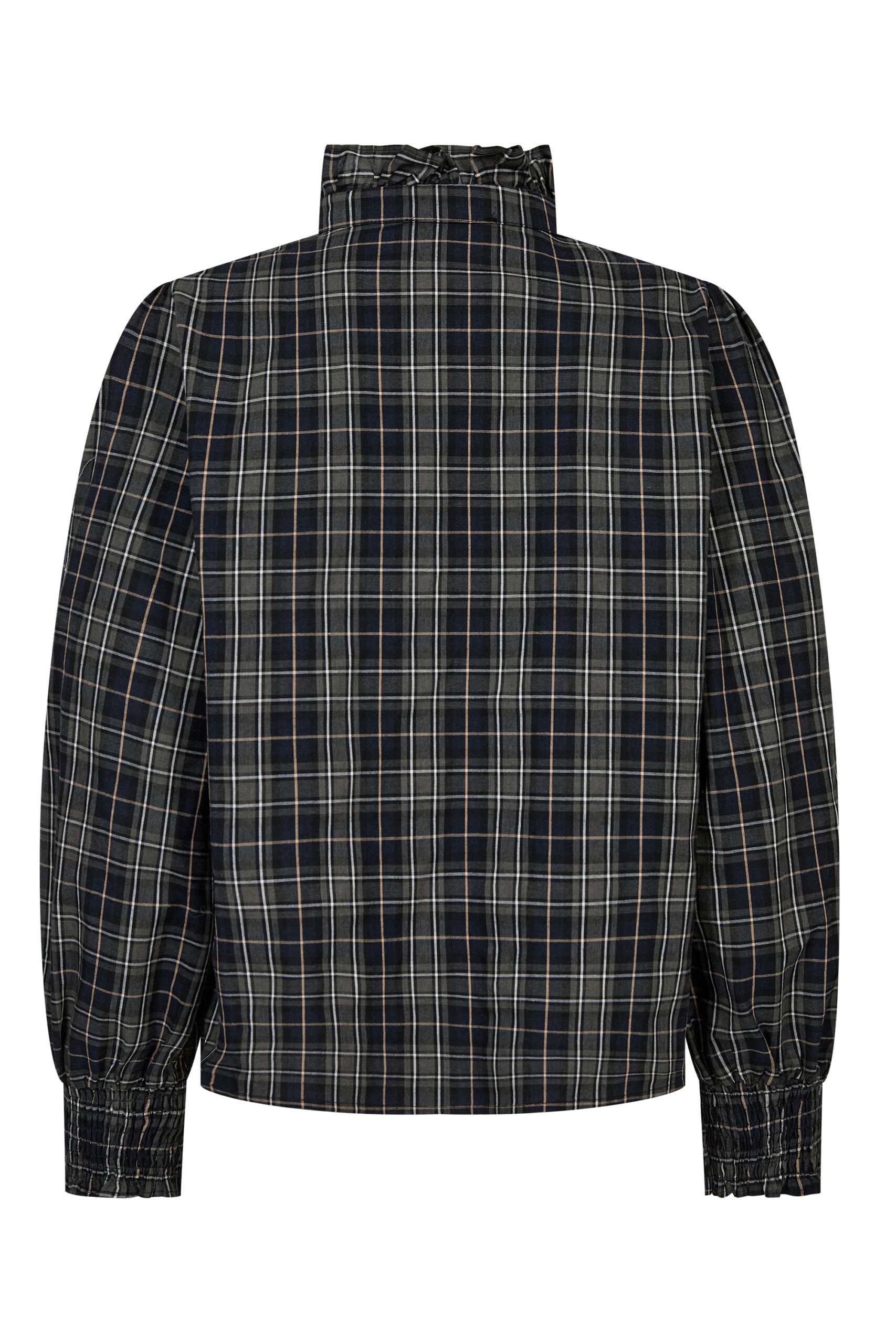 A-view Clova Check Shirt - Army/Black