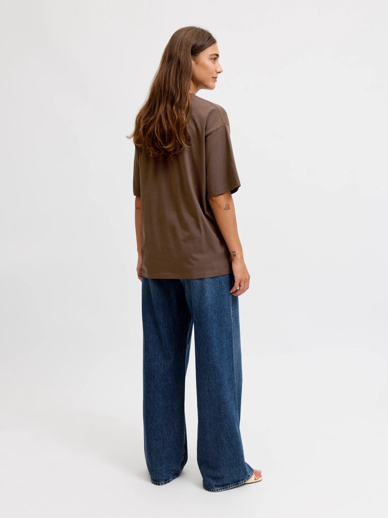 JJXX ANDREA LOOSE SS LOGO TEE JRS NOOS BRUN