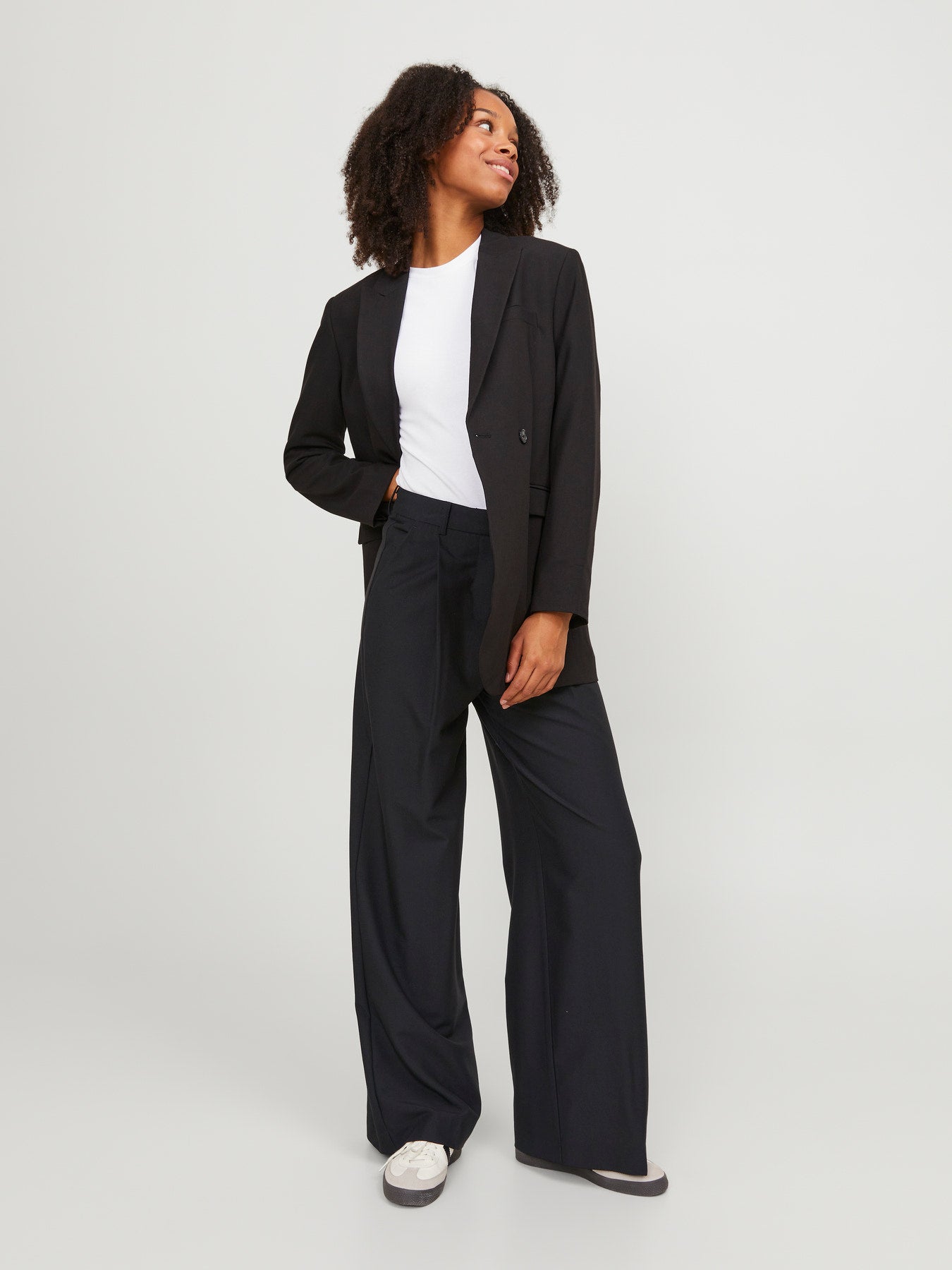 JJXX AYA ELLIS WIDE HW PANTS TLR NOOS Black "32"