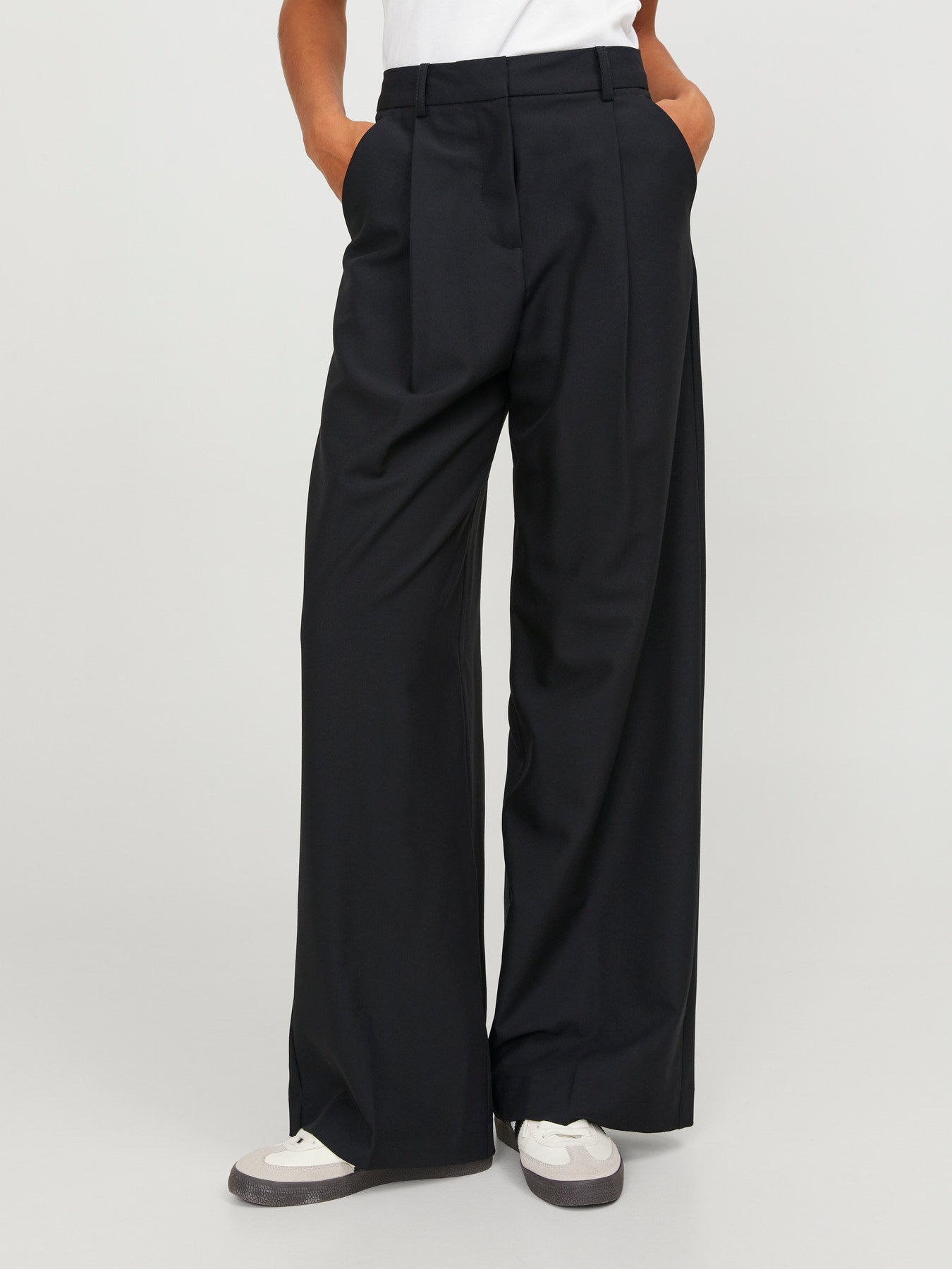 JJXX AYA ELLIS WIDE HW PANTS TLR NOOS Black "32"
