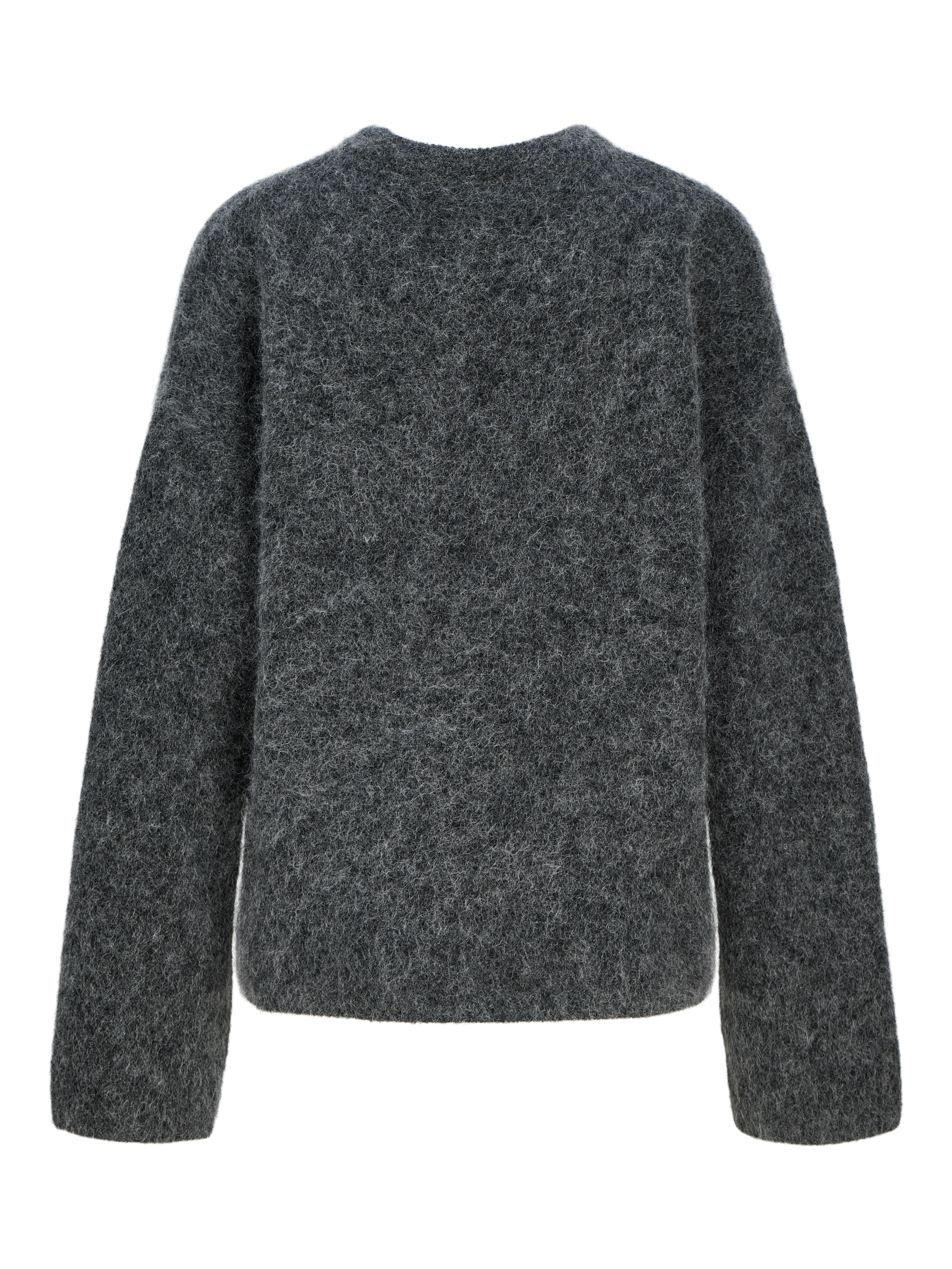 JJXX MARSHA WOOL BLEND CREW NECK KNIT Dark Grey Melange