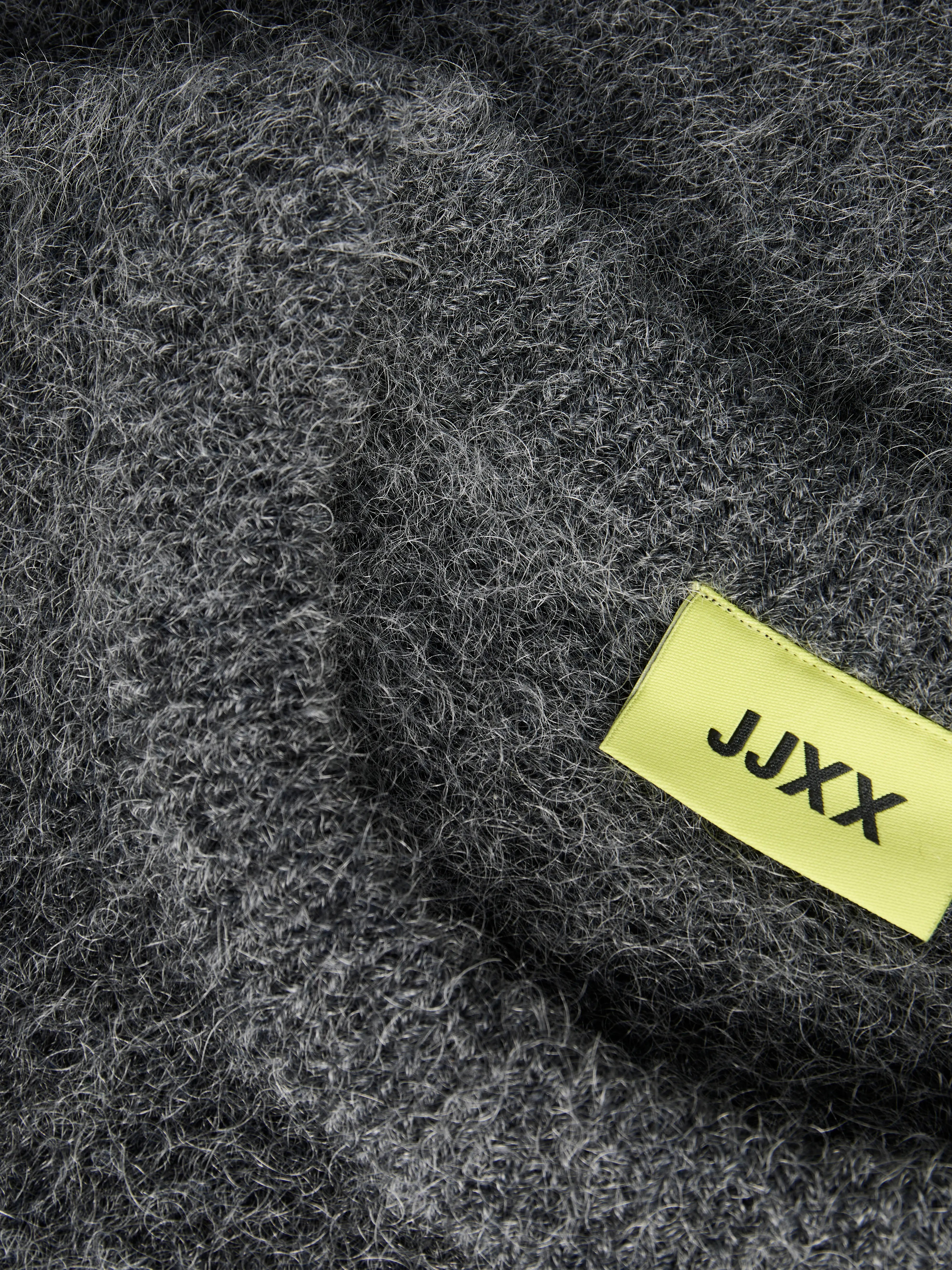 JJXX MARSHA WOOL BLEND CREW NECK KNIT Dark Grey Melange