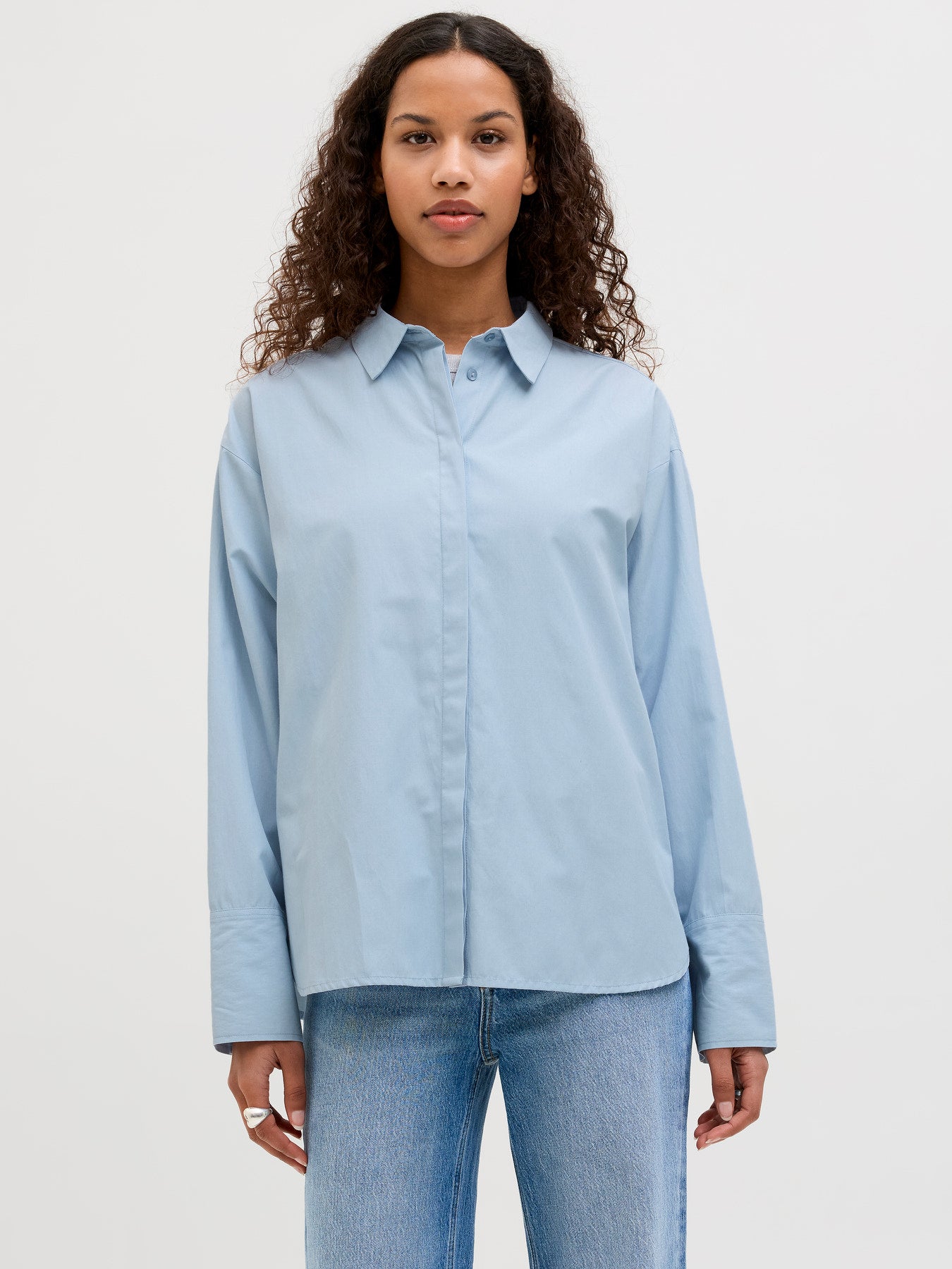 JJXX CARO POPLIN LS RLX SHIRT WVN NOOS SKYWAY