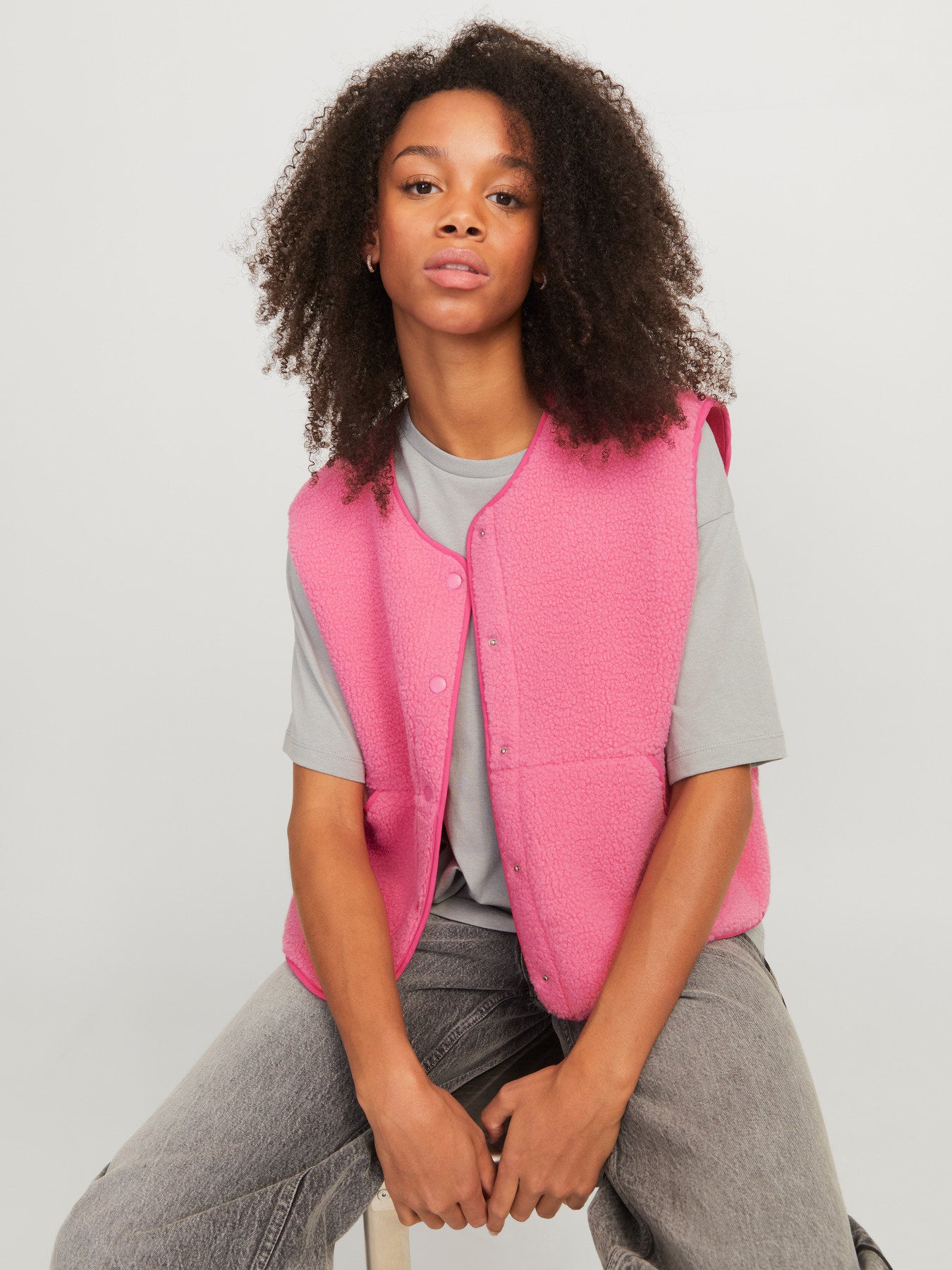 JJXX VERA TEDDY VEST OTW NOOS LYSERØD
