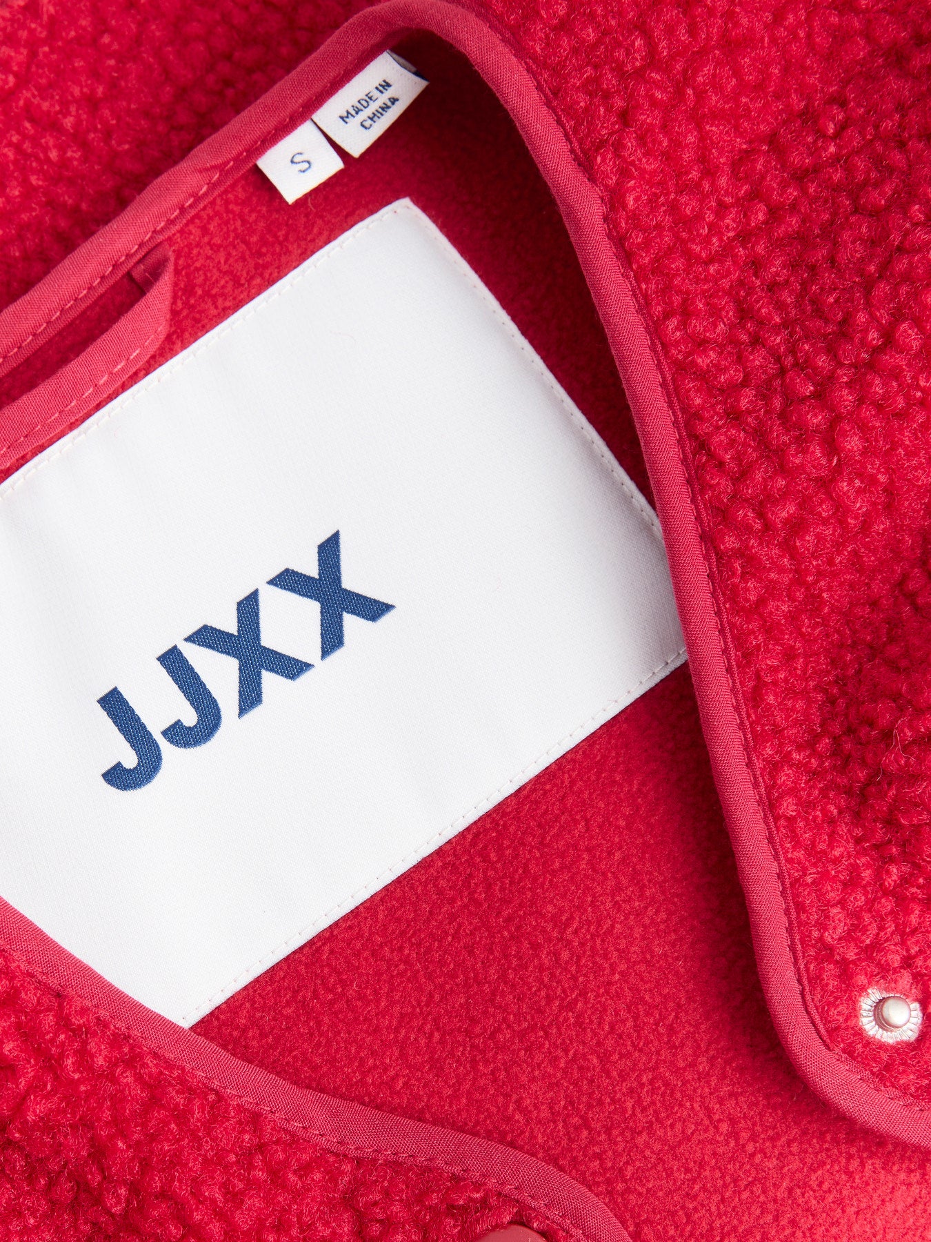 JJXX VERA TEDDY VEST OTW NOOS RØD