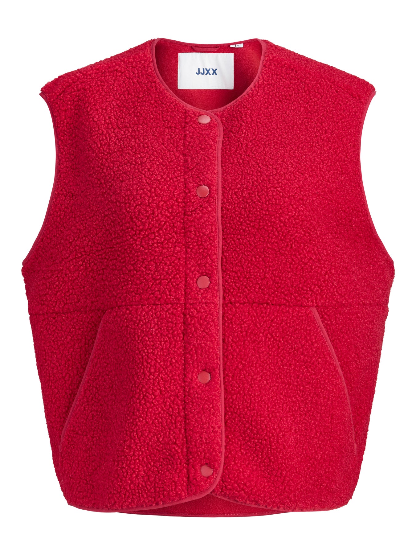JJXX VERA TEDDY VEST OTW NOOS RØD
