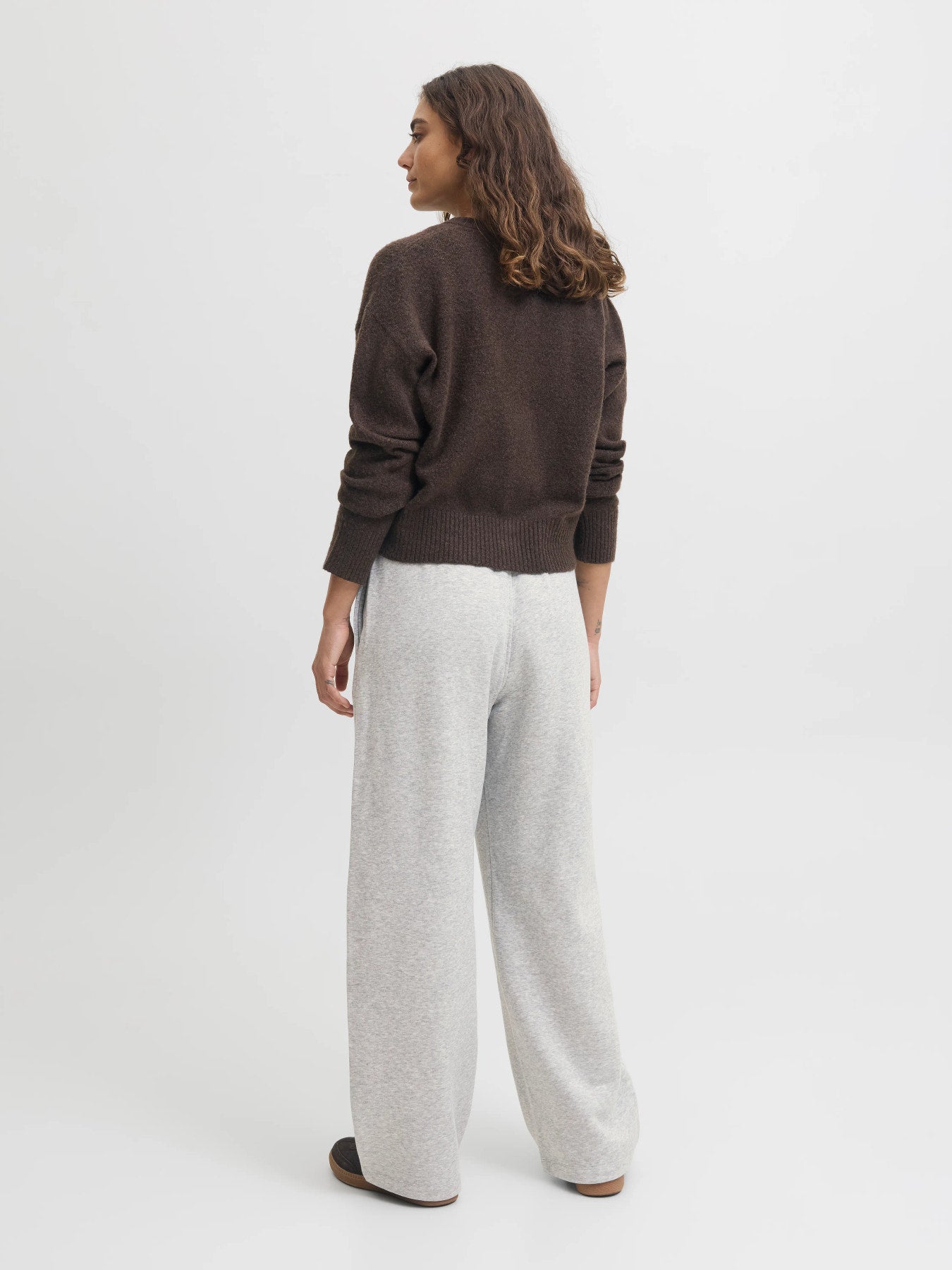 JJXX STUDIO VESTERBRO HW PANT SWT NOOS LIGHT GREY MELANGE