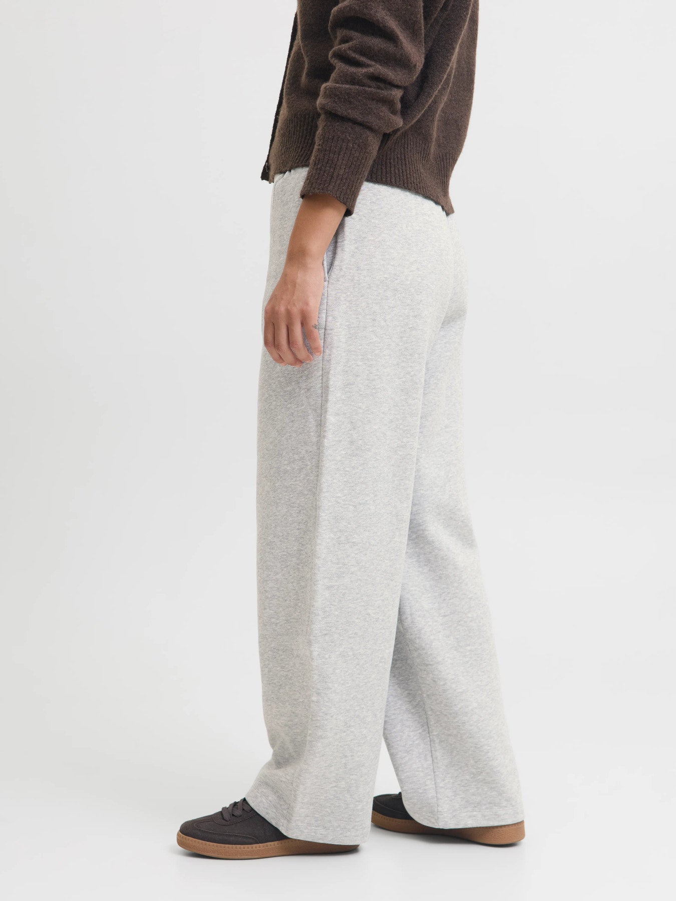 JJXX STUDIO VESTERBRO HW PANT SWT NOOS LIGHT GREY MELANGE
