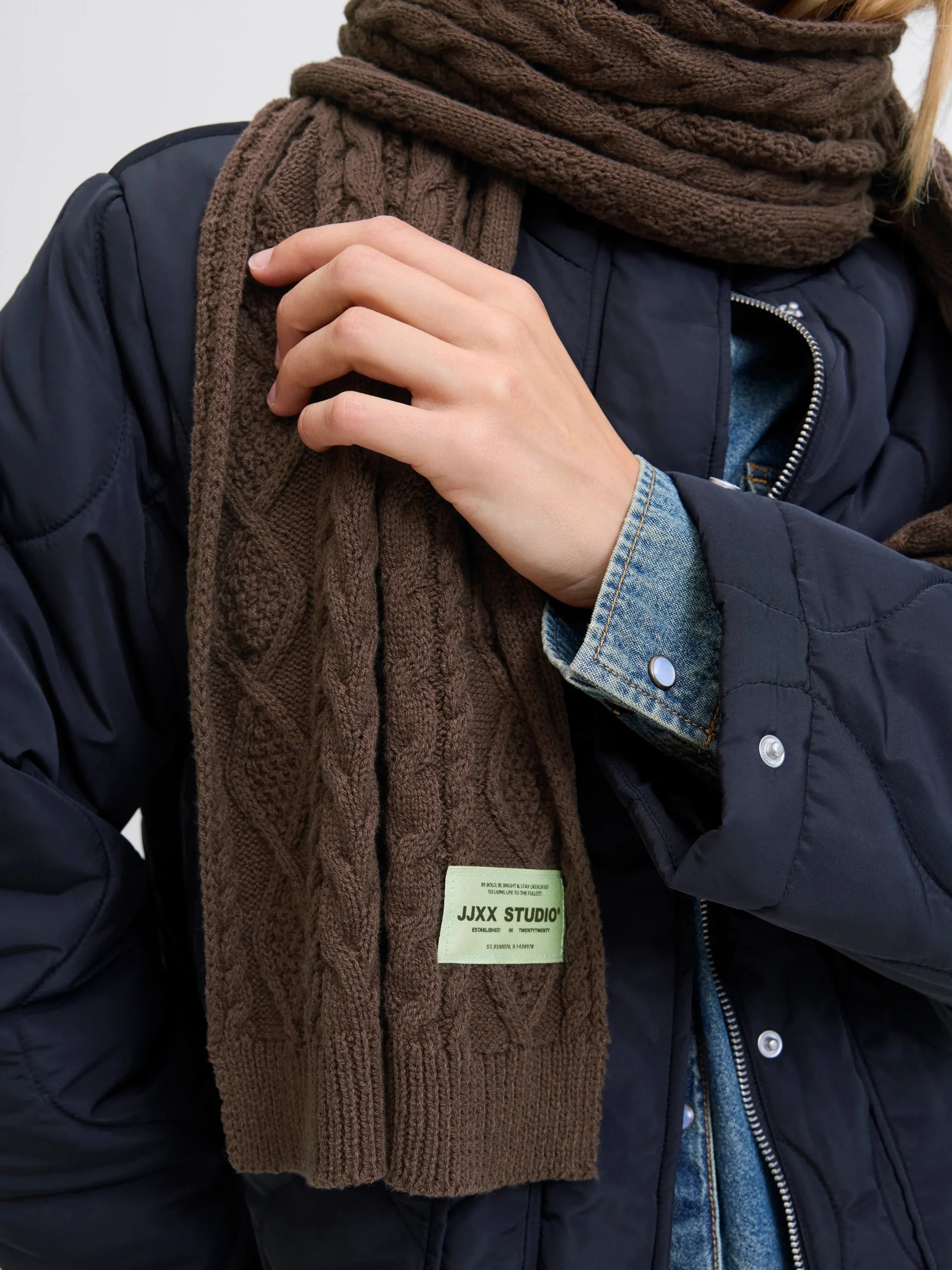 JJXX TYRA KNIT CABLE SCARF ACC