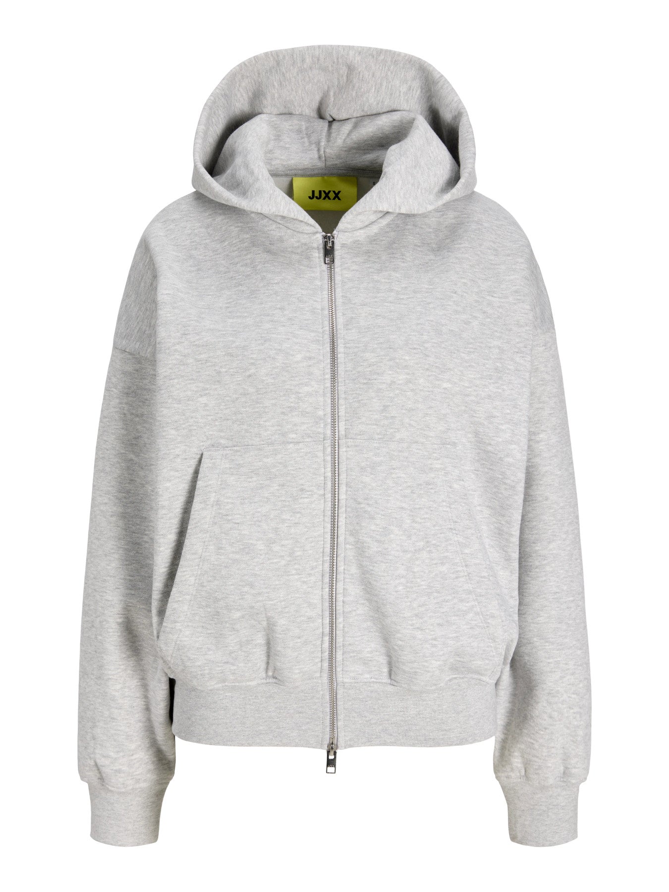JJXX SOPHIA BOXY LS ZIP HOOD SWT GRÅ