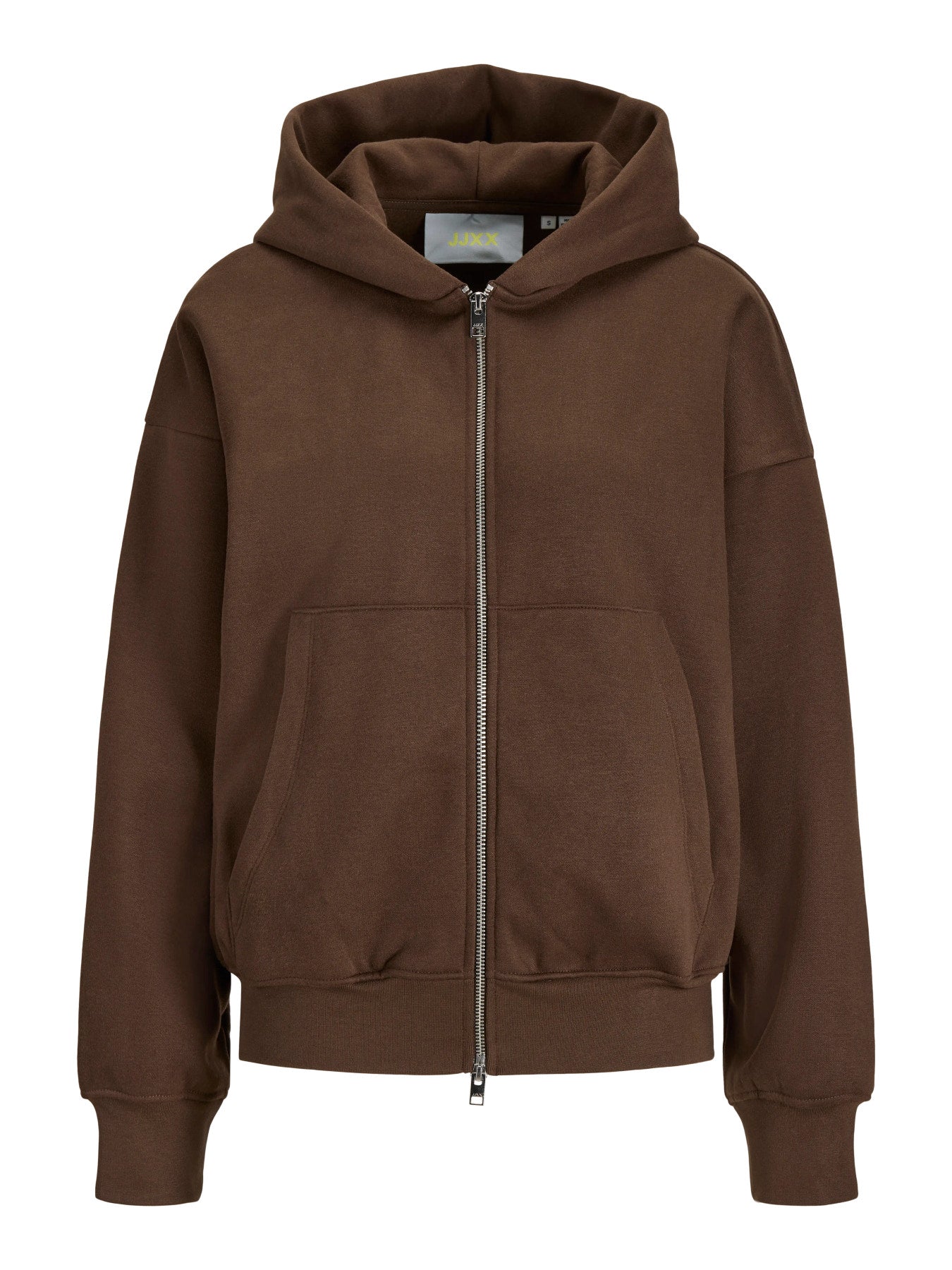 JJXX SOPHIA BOXY LS ZIP HOOD SWT BRUN