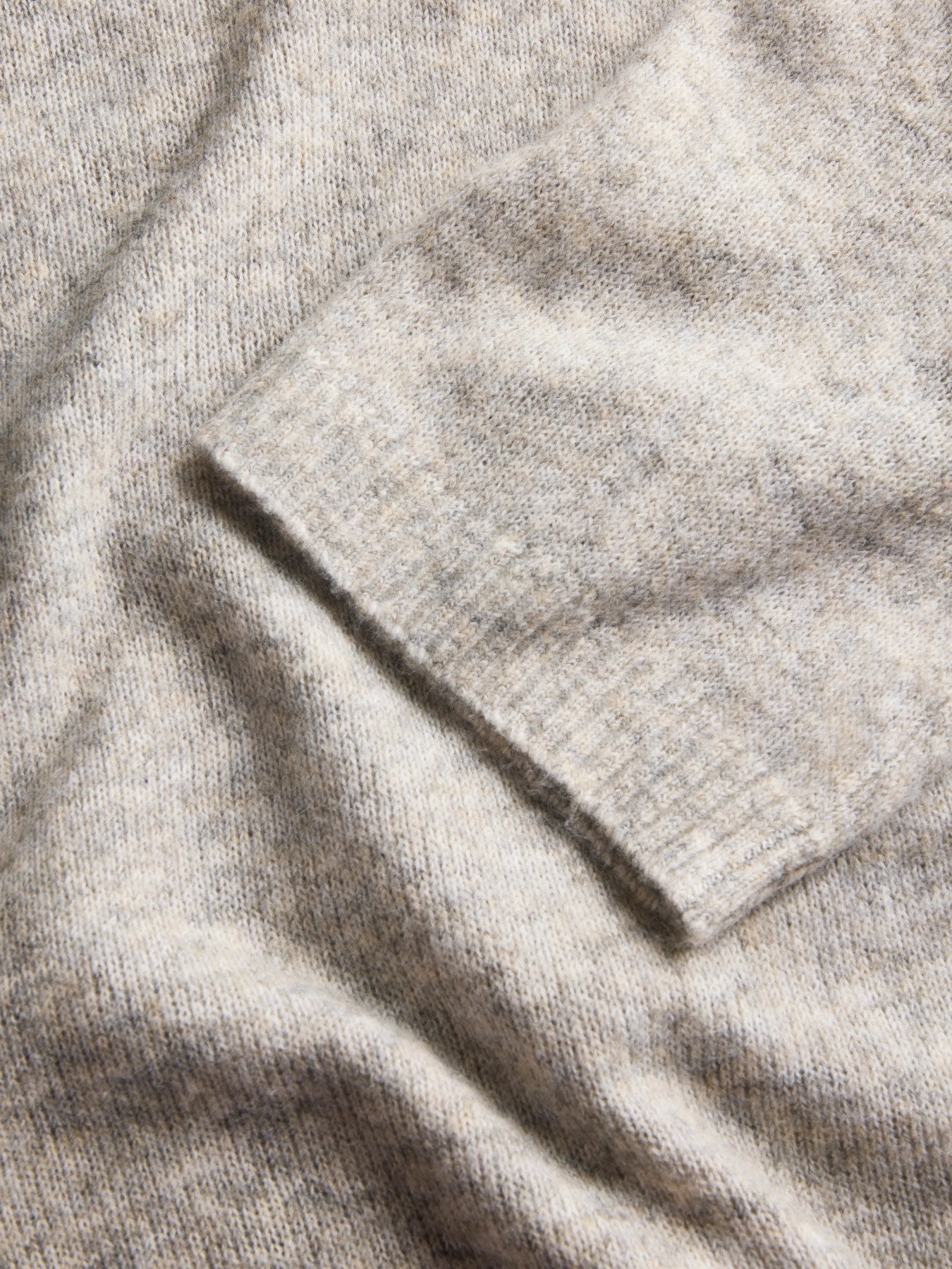 JXVALERIA SS ROLL NECK DRESS KNIT Light Grey Melange