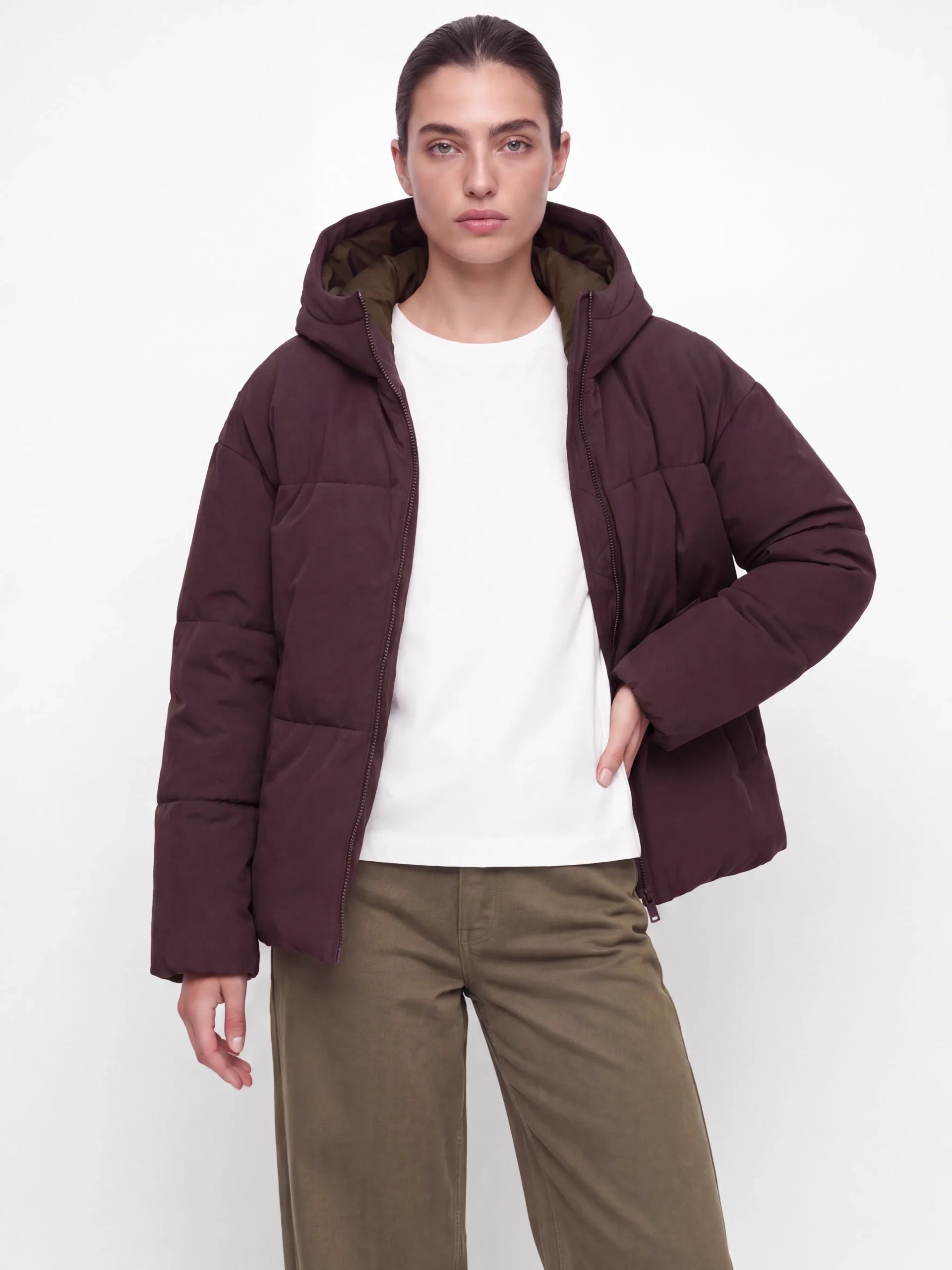JJXX GALAXY PUFFER JACKET OTW Fudge