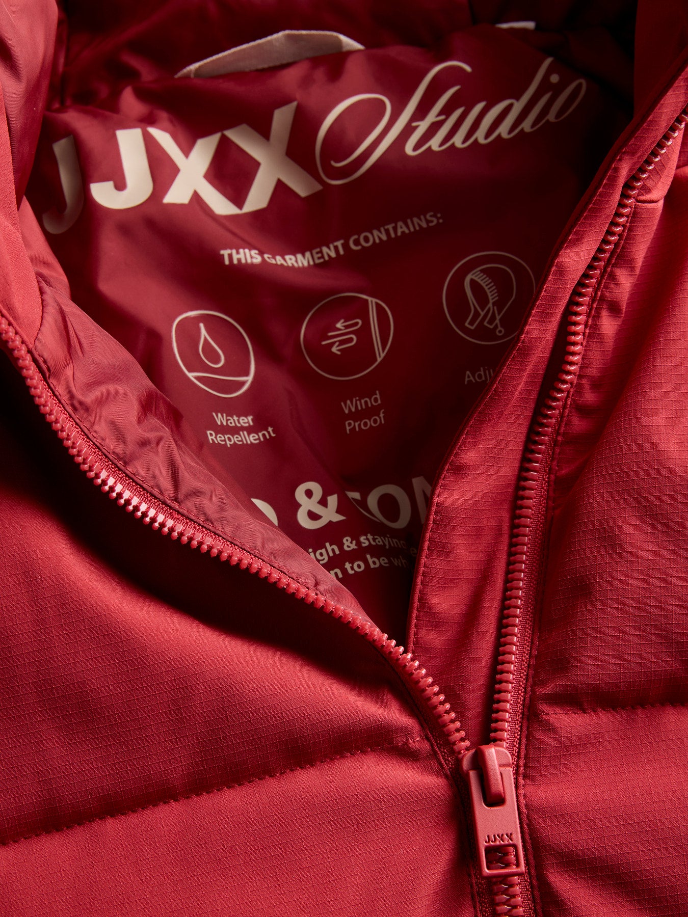 JJXX GALAXY PUFFER JACKET OTW Rhythmic Red