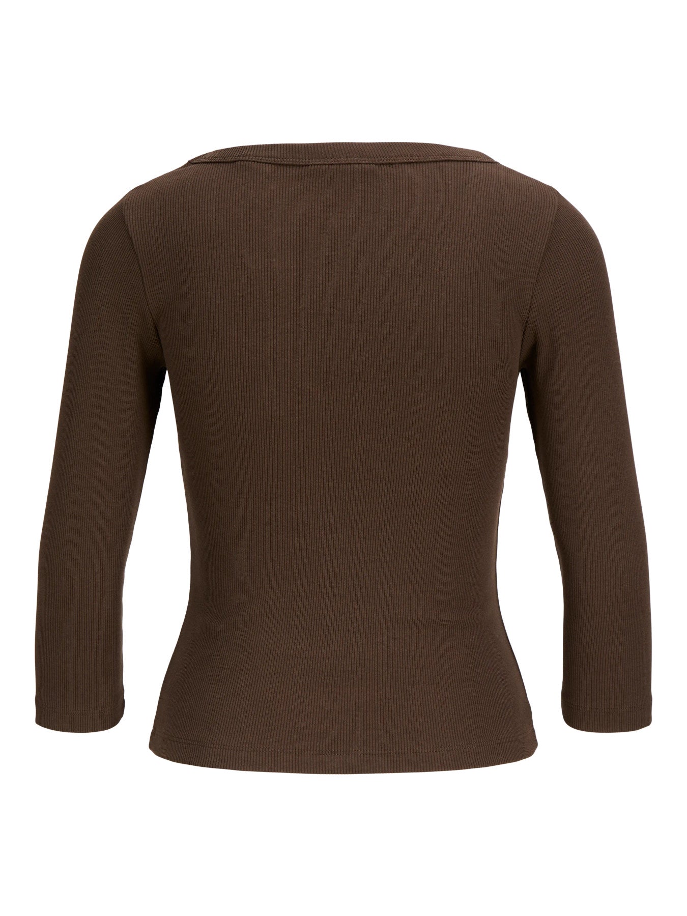JJXX FIFI STR 3/4 V-NECK RIB TOP JRS Demitasse