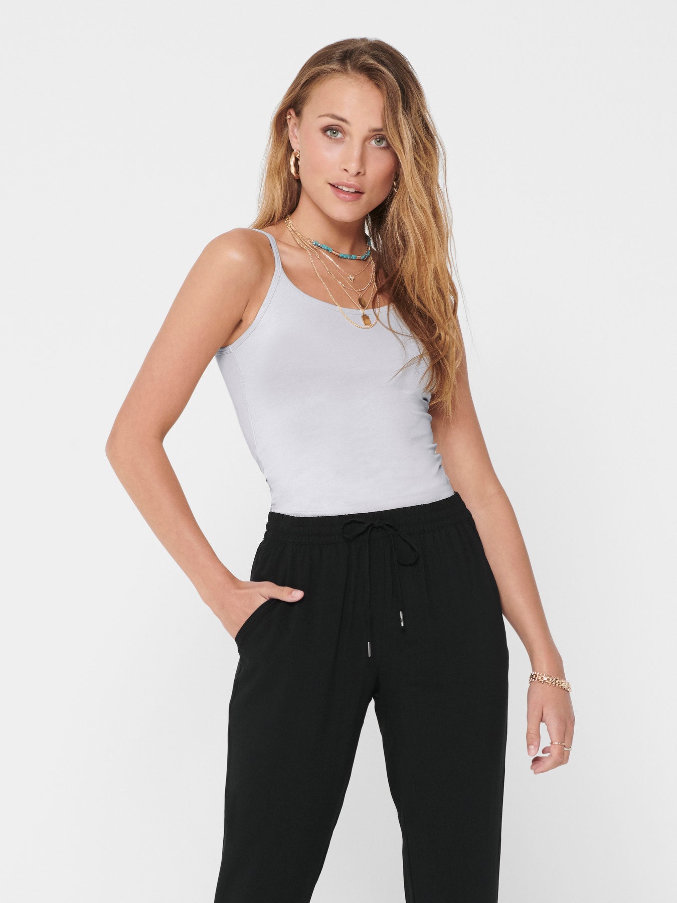 ONLY LOVE STRAP SINGLET NOOS JRS white