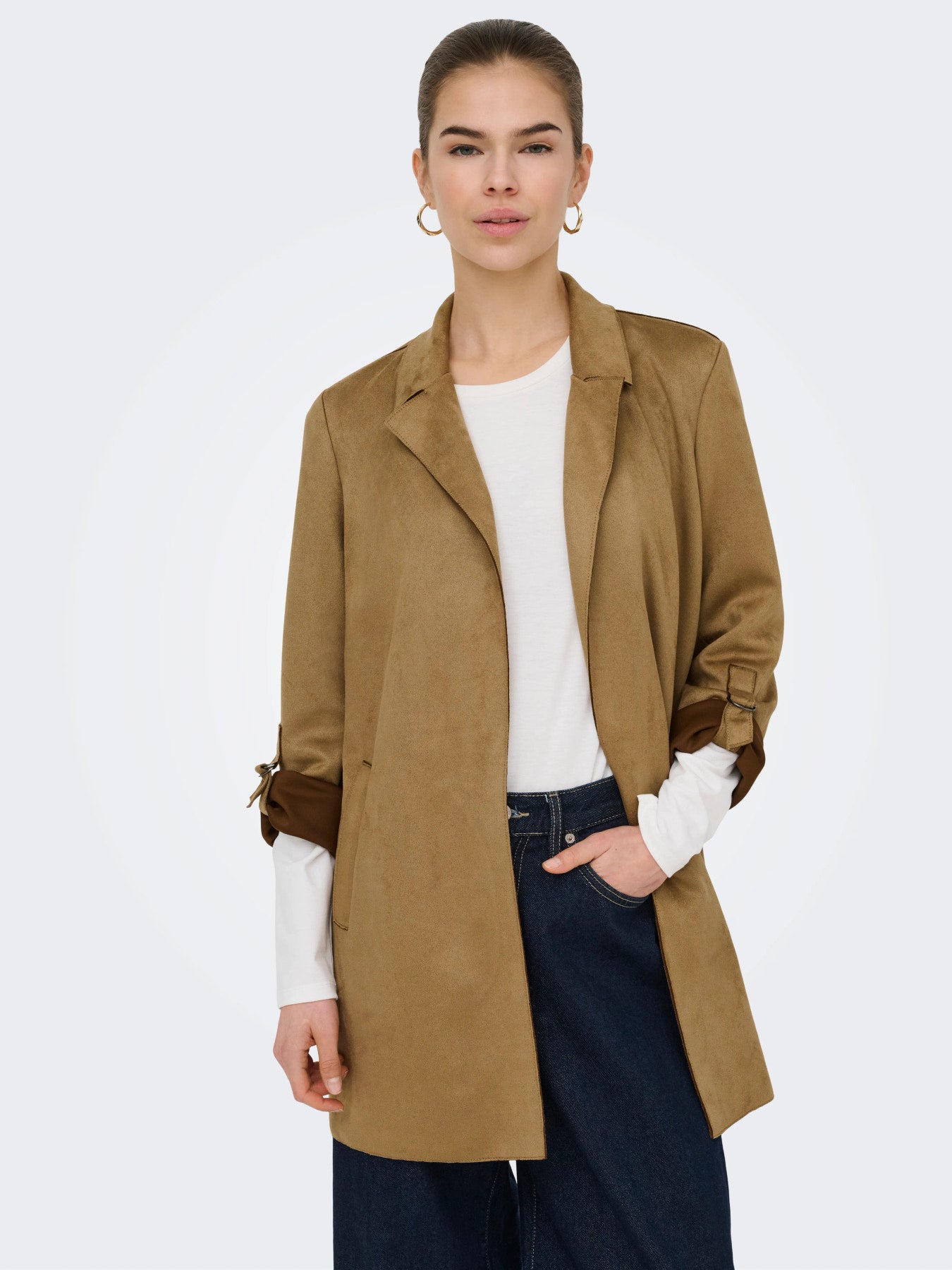 ONLY JOLINE FAUX SUEDE COAT OTW NOOS