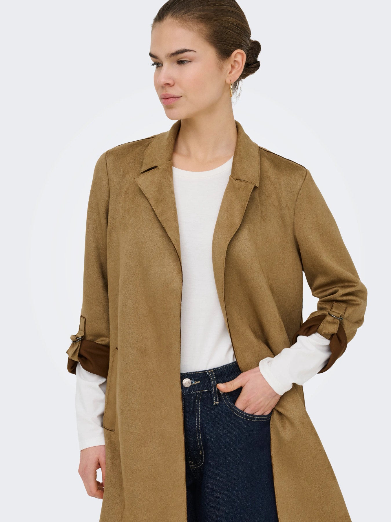 ONLY JOLINE FAUX SUEDE COAT OTW NOOS
