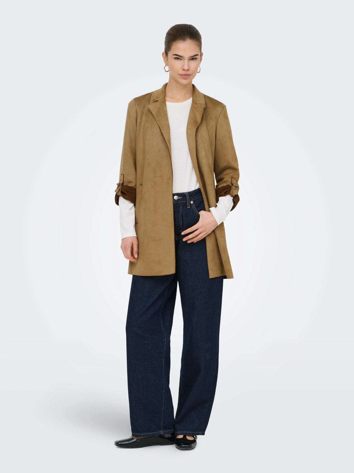 ONLY JOLINE FAUX SUEDE COAT OTW NOOS