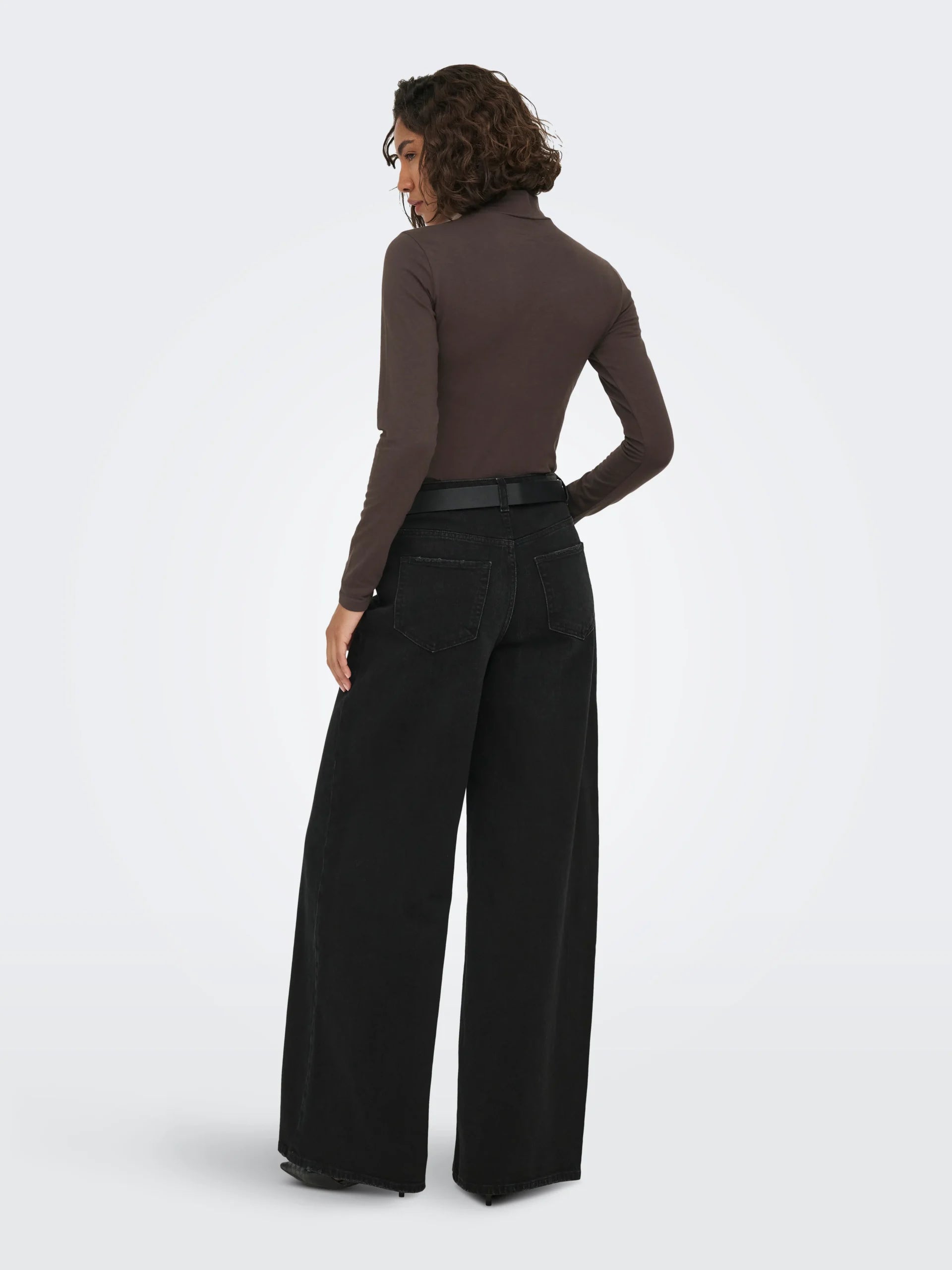 JDY AVA NEW TURTLENECK TOP JRS NOOS  Chocolate Torte