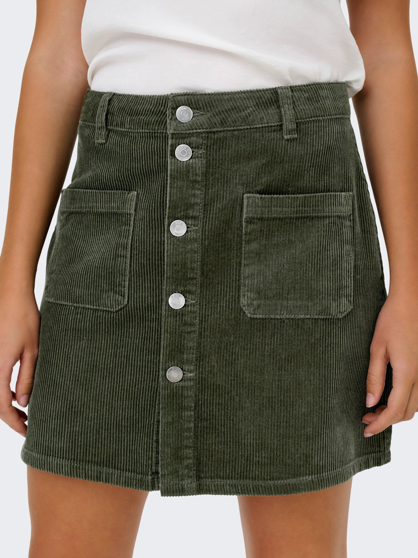 JDY SHIRAZ CORDUROY SKIRT PNT NOOS Forest Night