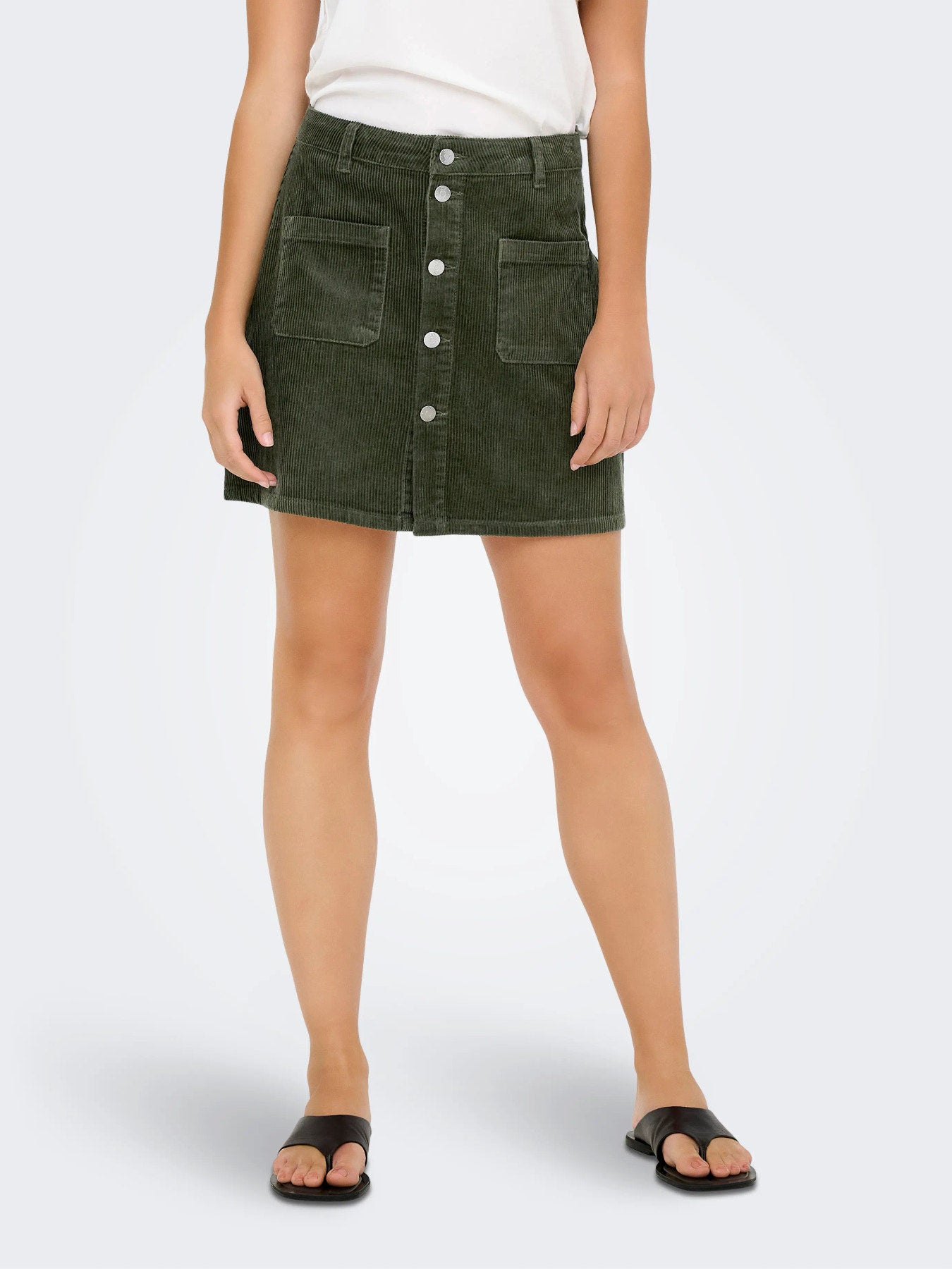 JDY SHIRAZ CORDUROY SKIRT PNT NOOS Forest Night