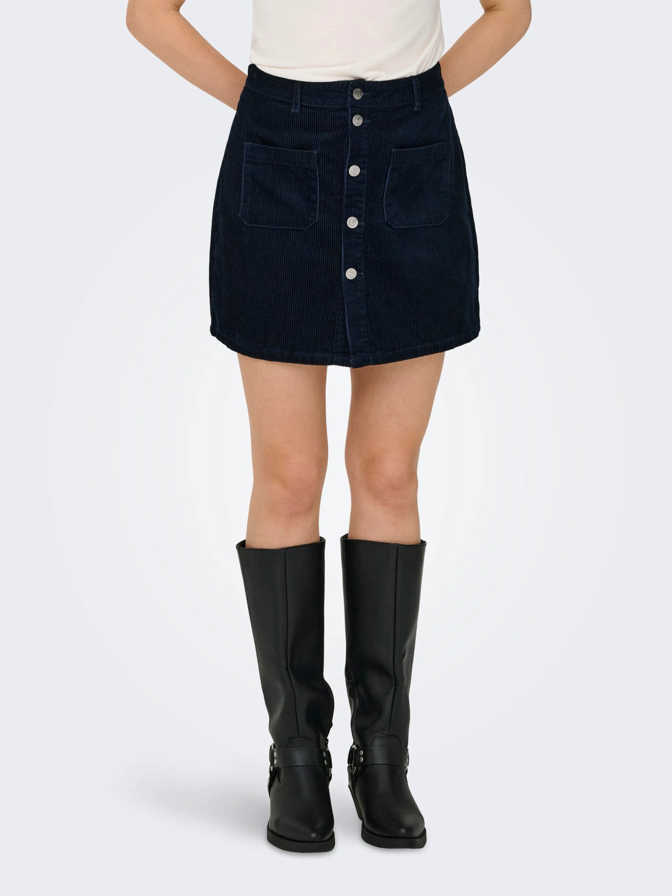 JDY SHIRAZ CORDUROY SKIRT PNT NOOS Night Sky