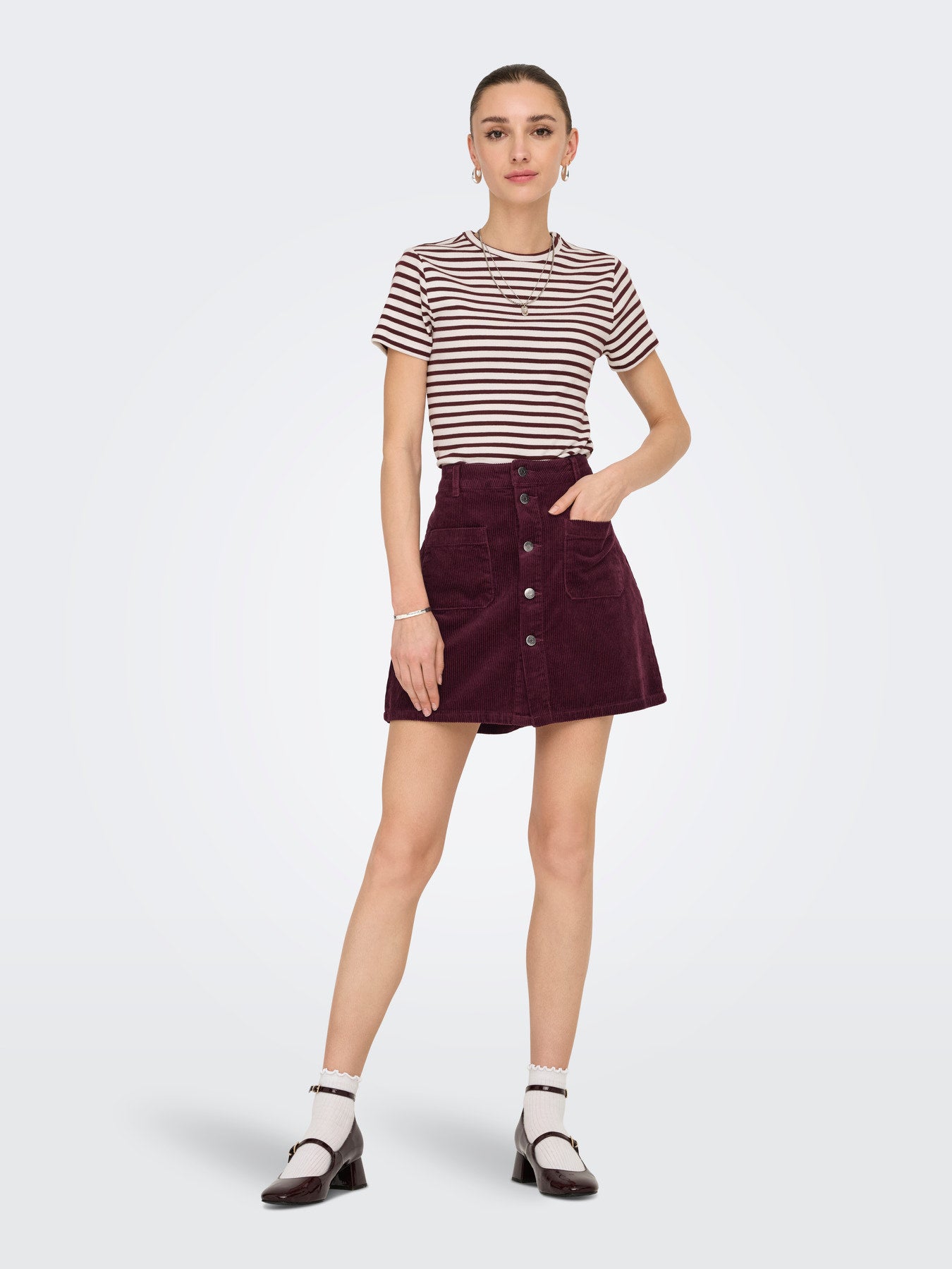 JDY SHIRAZ CORDUROY SKIRT PNT NOOS Fig