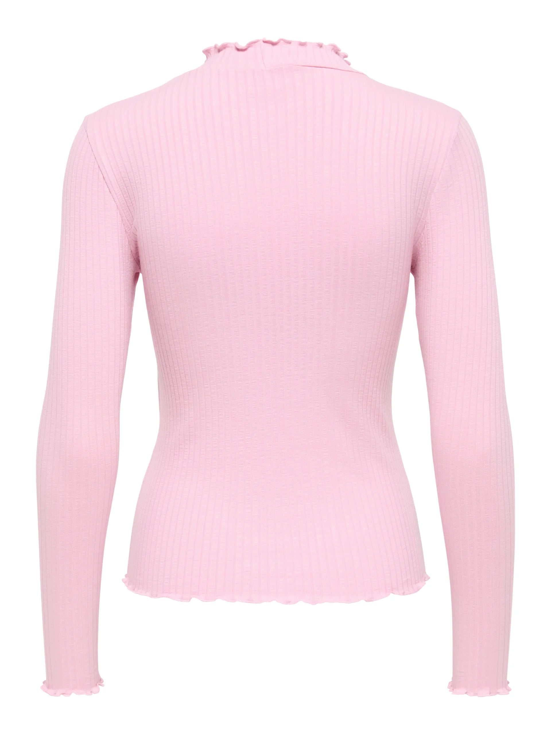 JDY FRANSISKA LIFE L/S HI-NCK TOP JR NOOS Pink Nectar