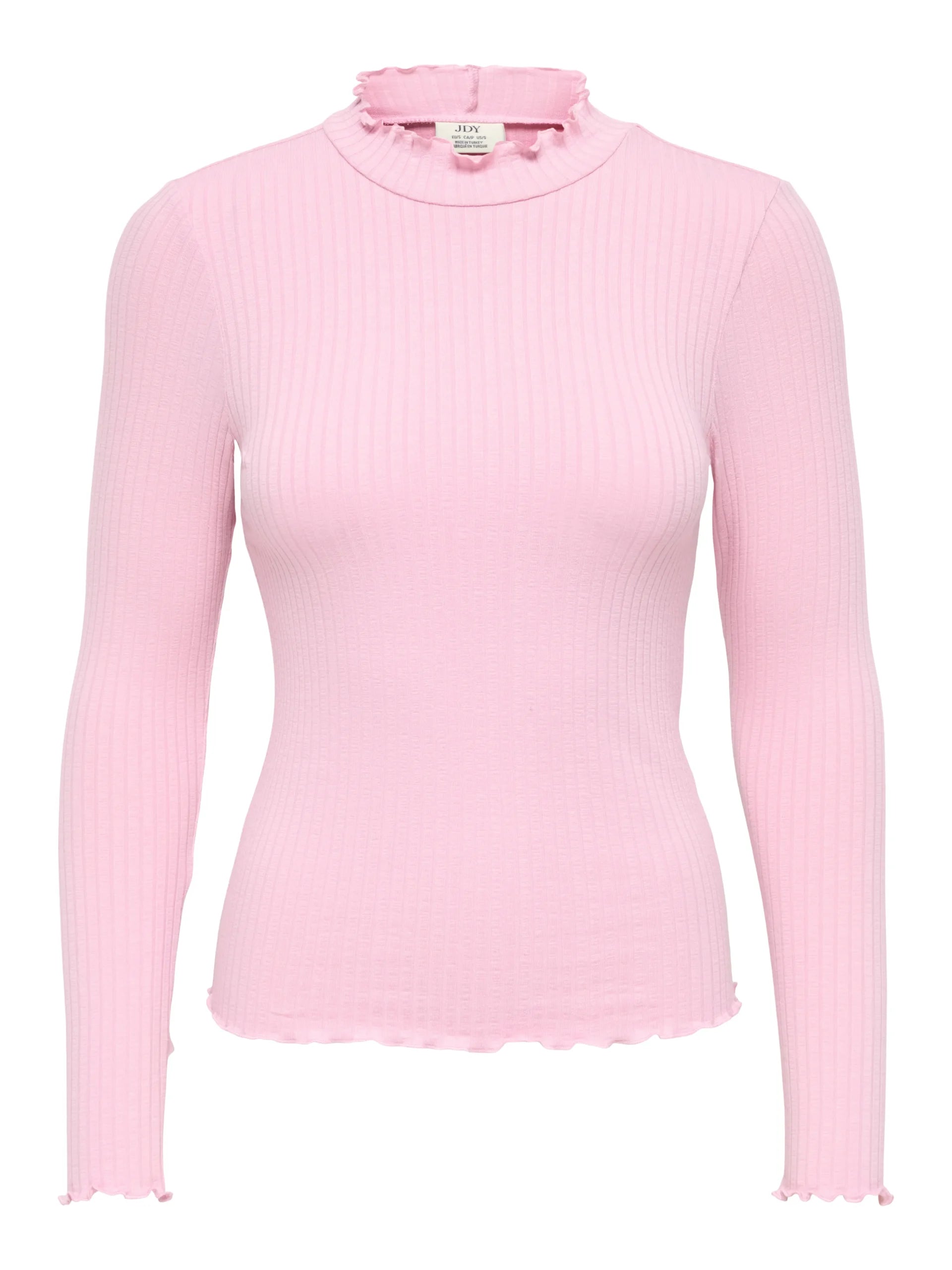 JDY FRANSISKA LIFE L/S HI-NCK TOP JR NOOS Pink Nectar