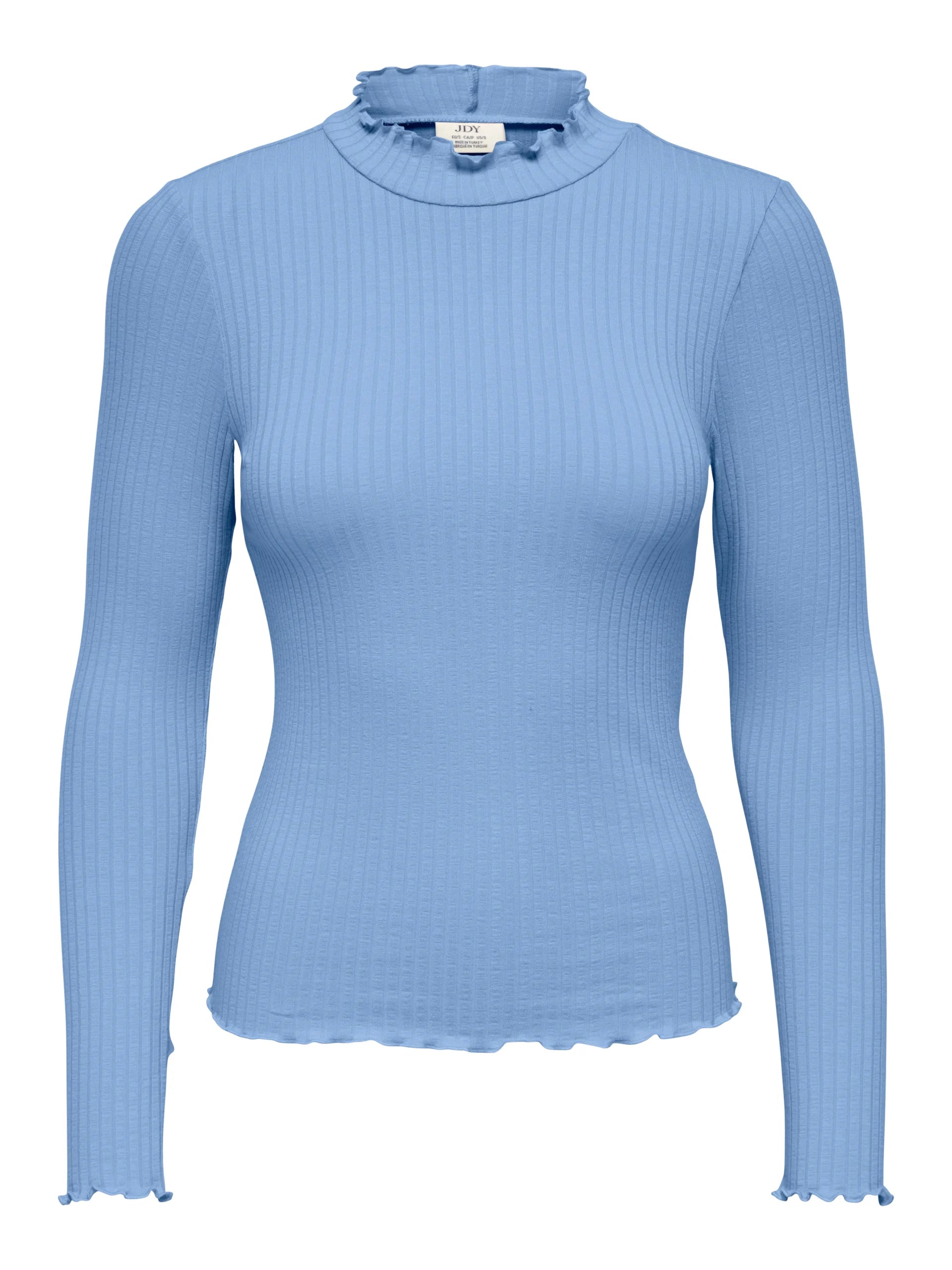 JDY FRANSISKA LIFE L/S HI-NCK TOP JR NOOS Serenity