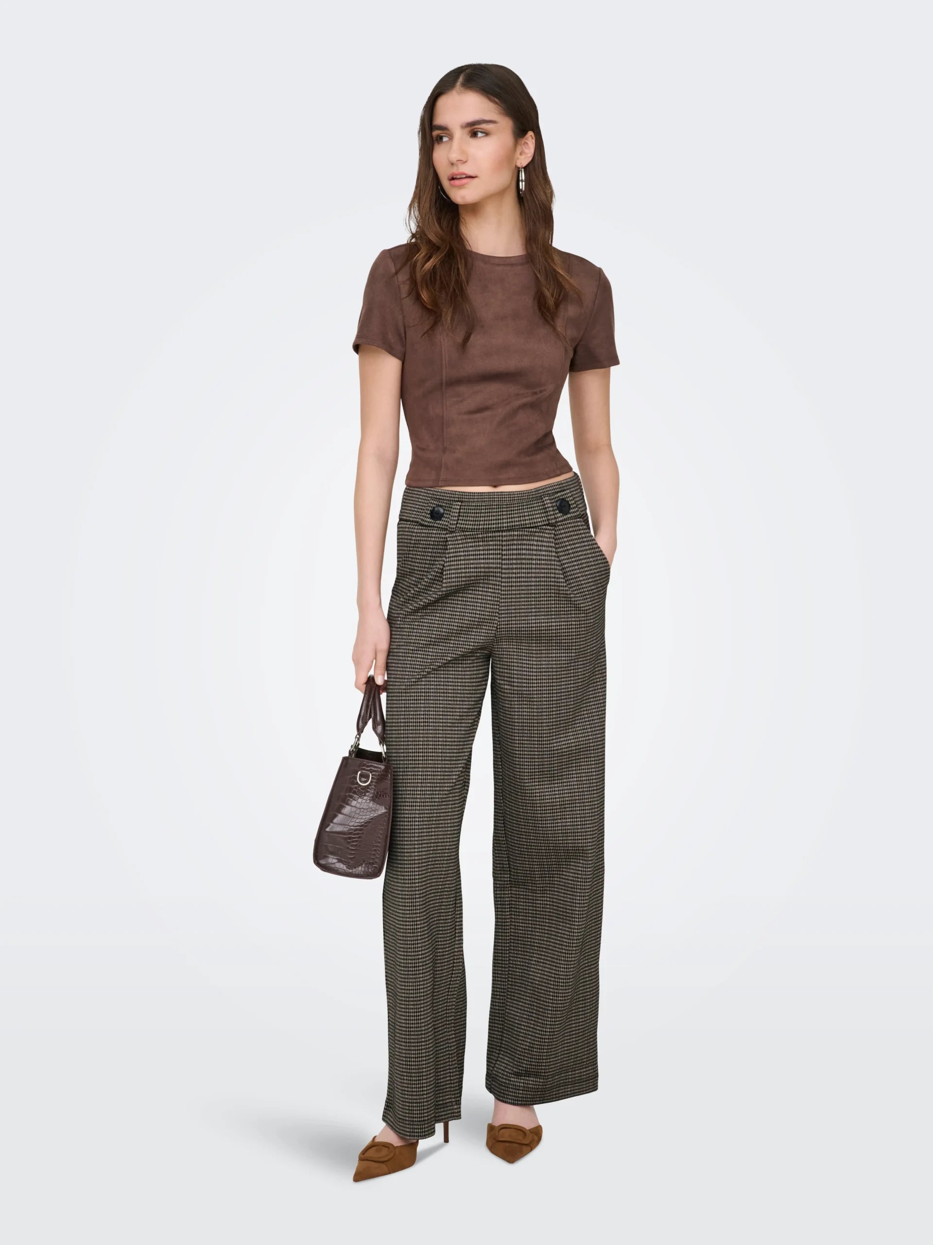 JDY GEGGO MIA LONG CHECK PANT JRS NOOS "32"