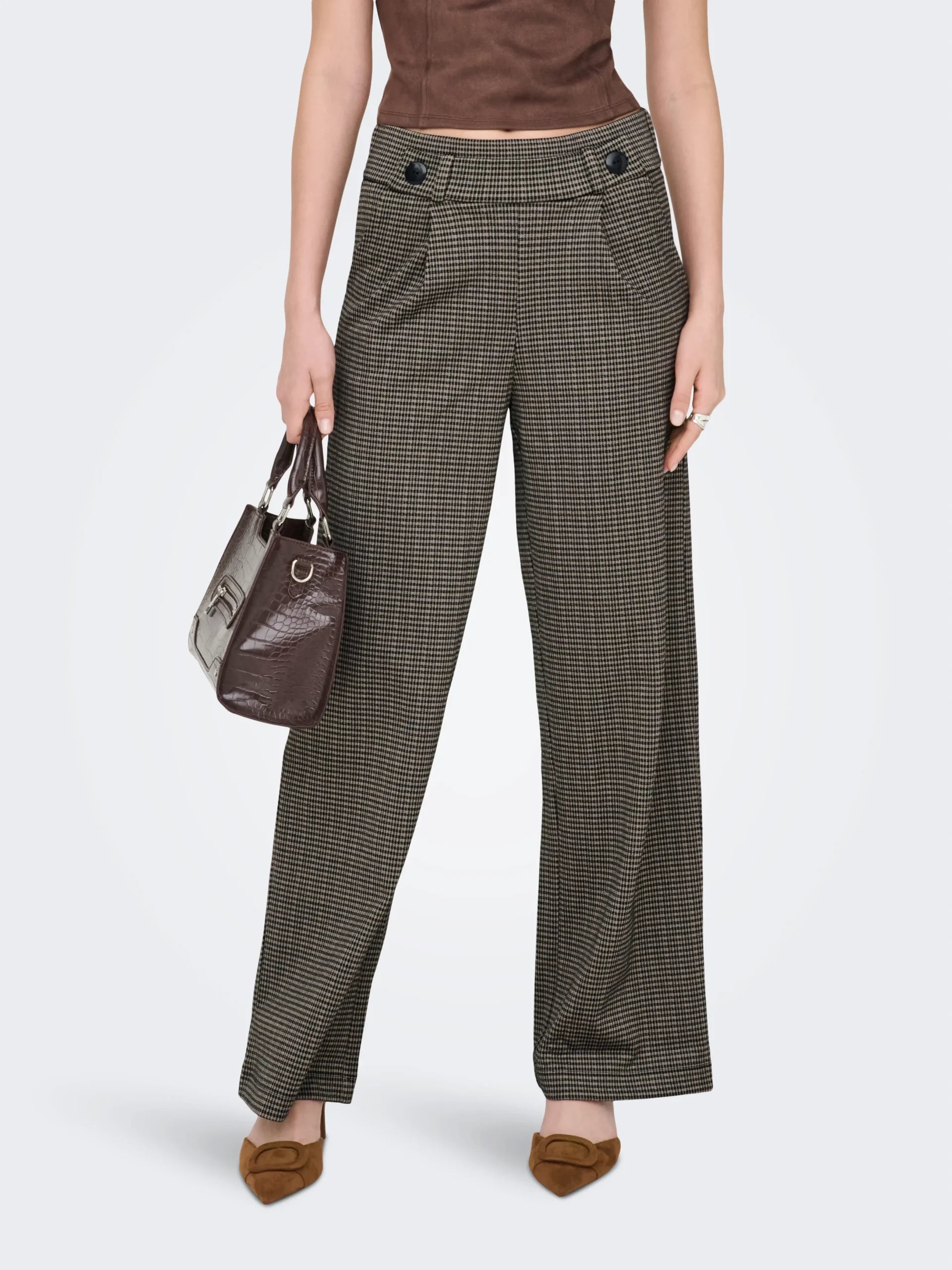 JDY GEGGO MIA LONG CHECK PANT JRS NOOS "32"
