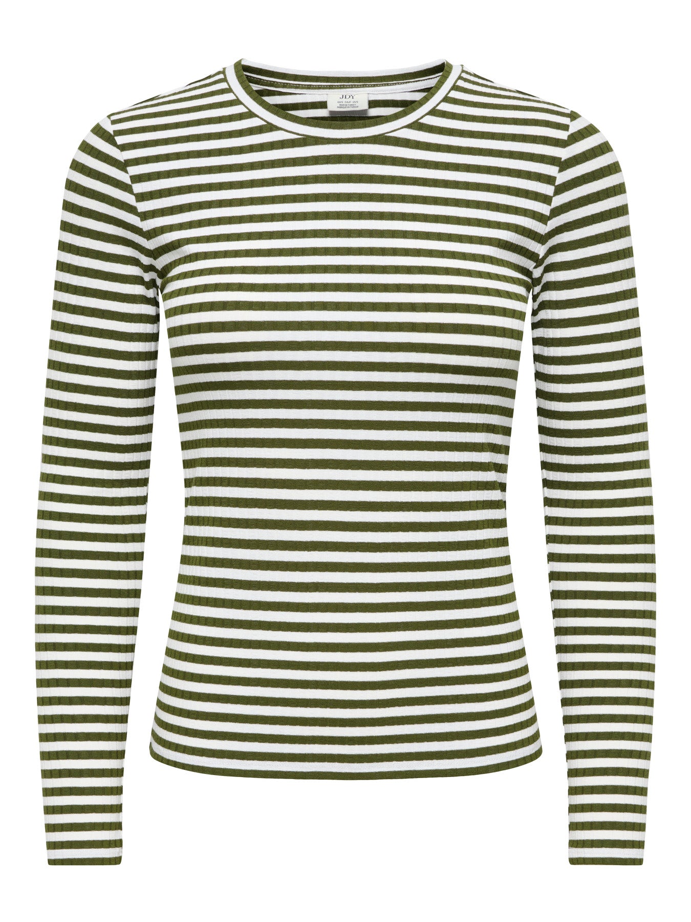 JDY FRANSISKA  L/S HI-NCK AOP TOP JRS DARK OLIVE