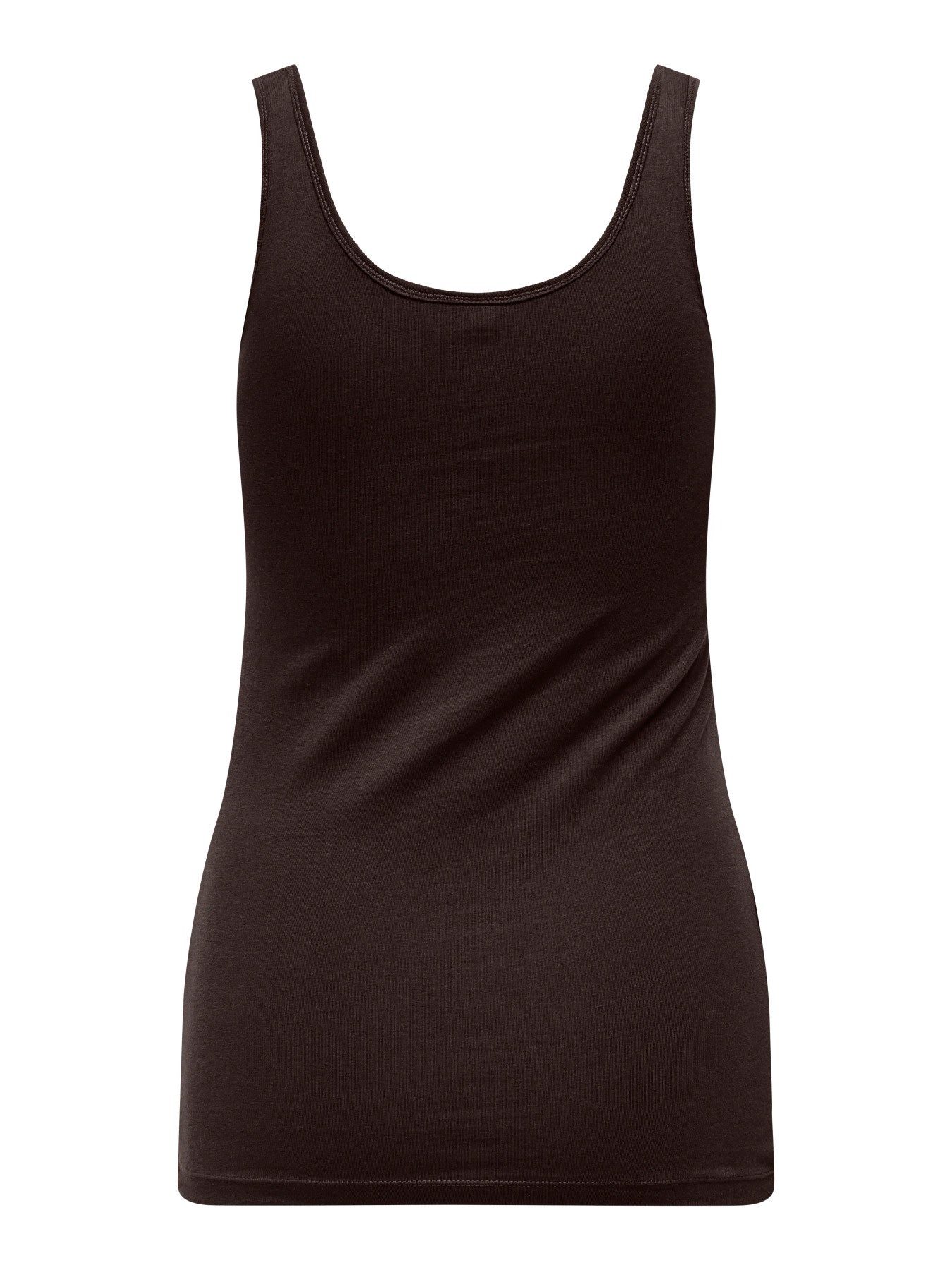 JDY AVA S/L TANK TOP 180 JRS NOOS BRUN