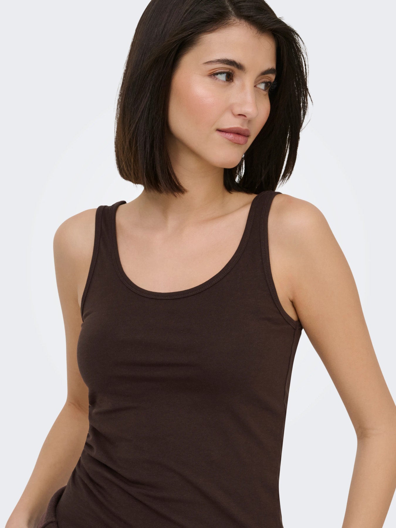 JDY AVA S/L TANK TOP 180 JRS NOOS Black Coffee