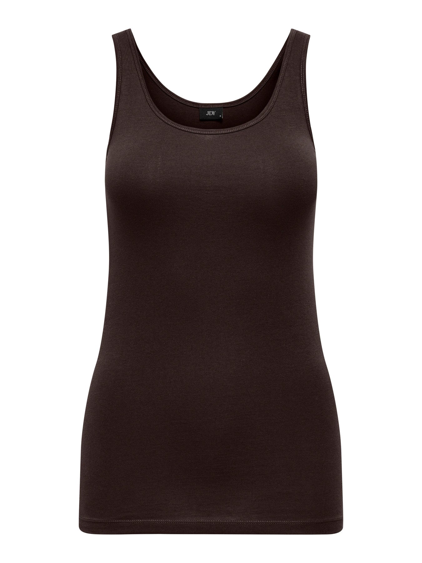JDY AVA S/L TANK TOP 180 JRS NOOS BRUN