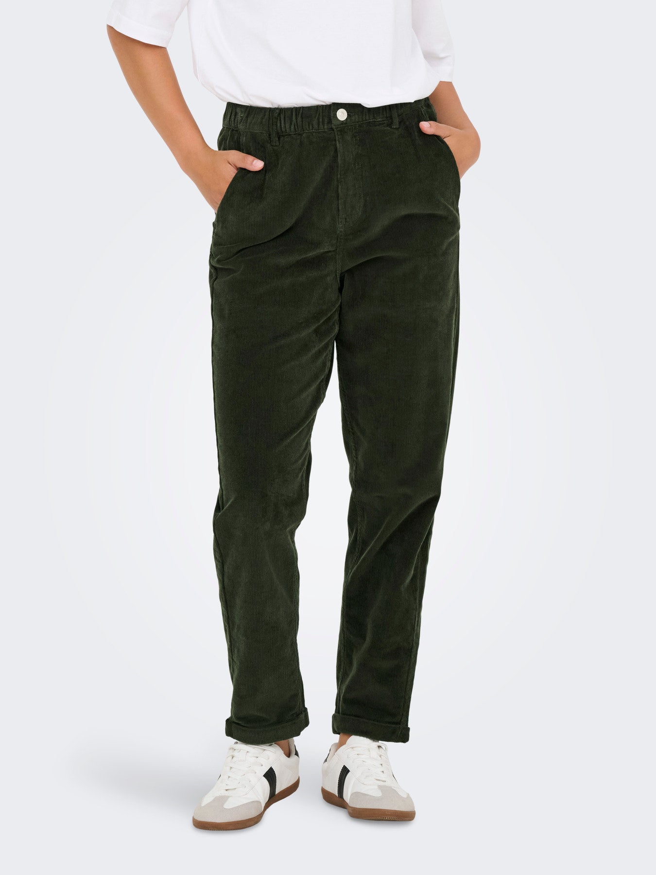 ONLY FLORA MW ELA CORD CAROT PANT Rosin