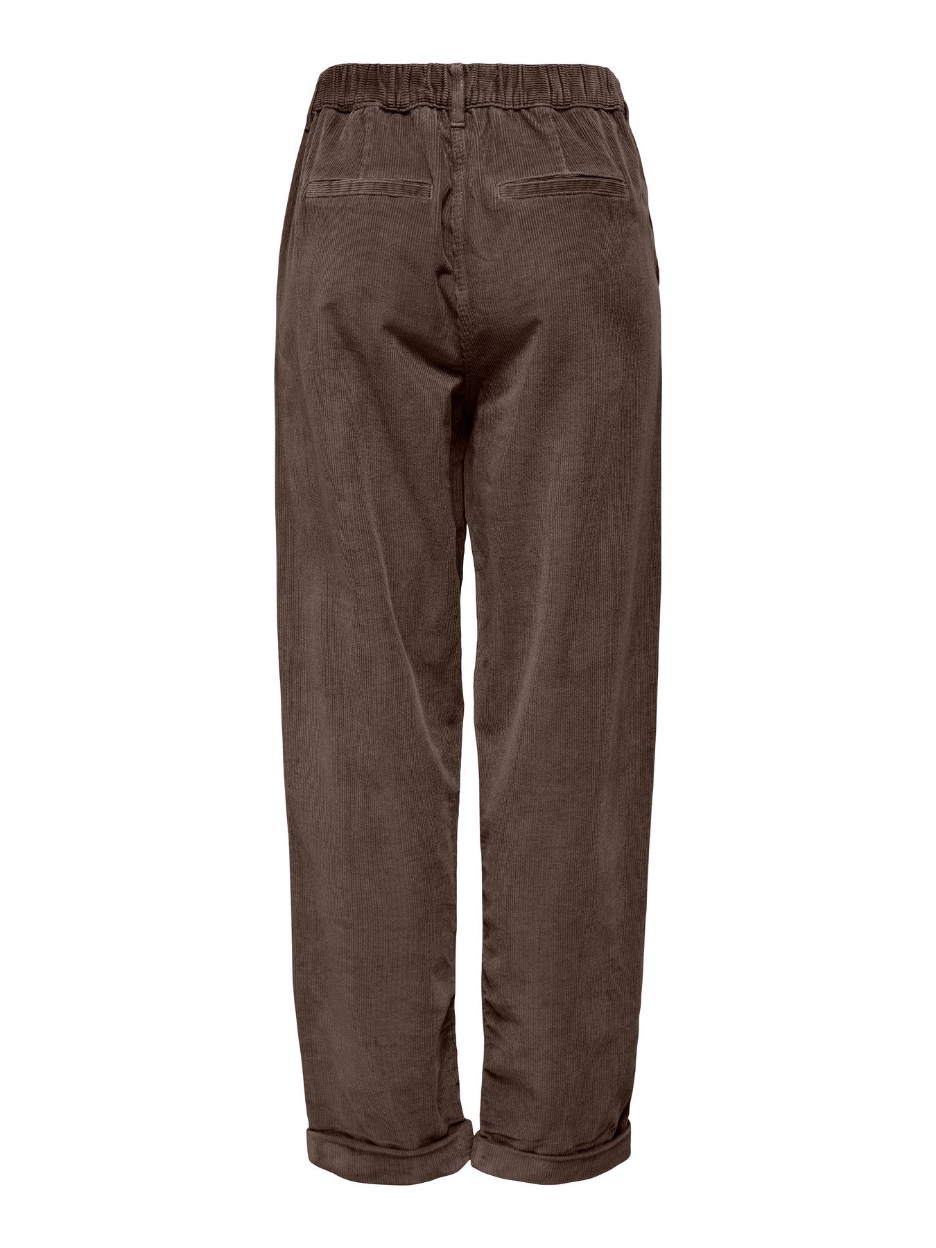 ONLY FLORA MW ELA CORD CAROT PANT Chocolate Brown