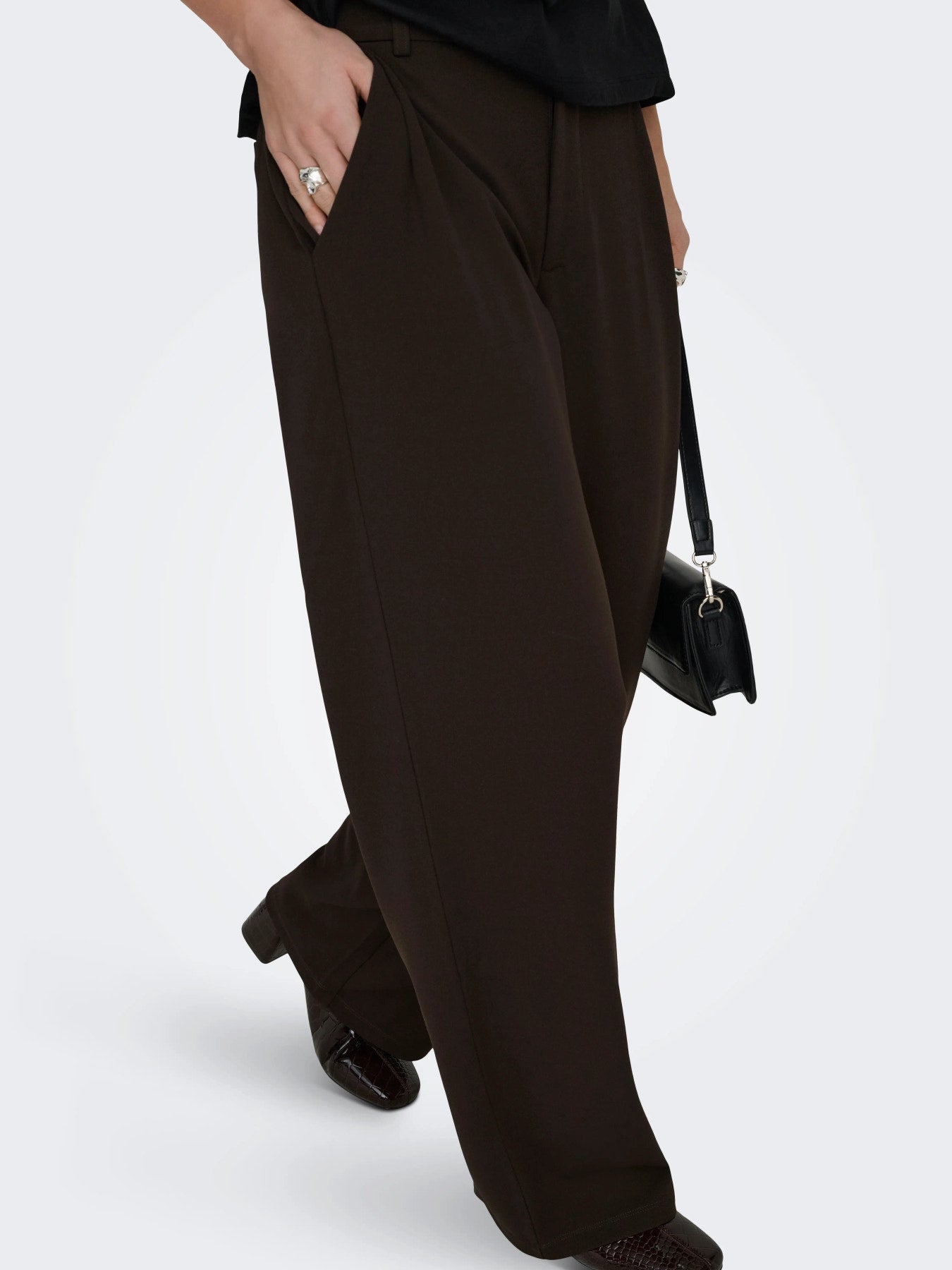 JDY GEGGO LIFE OCCASION PANT JRS NOOS BRUN