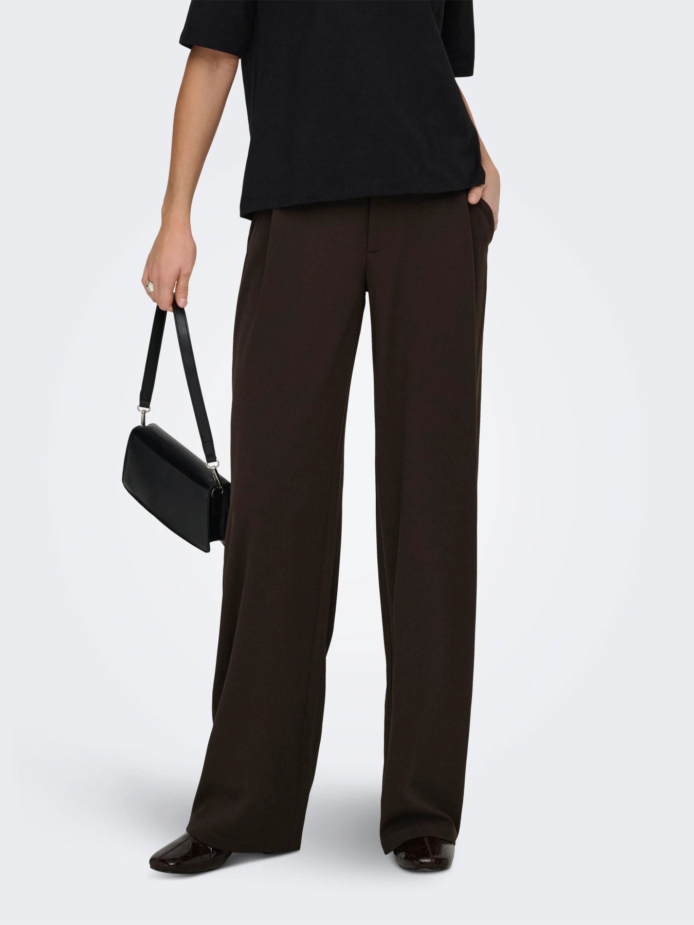 JDY GEGGO LIFE OCCASION PANT JRS NOOS BRUN