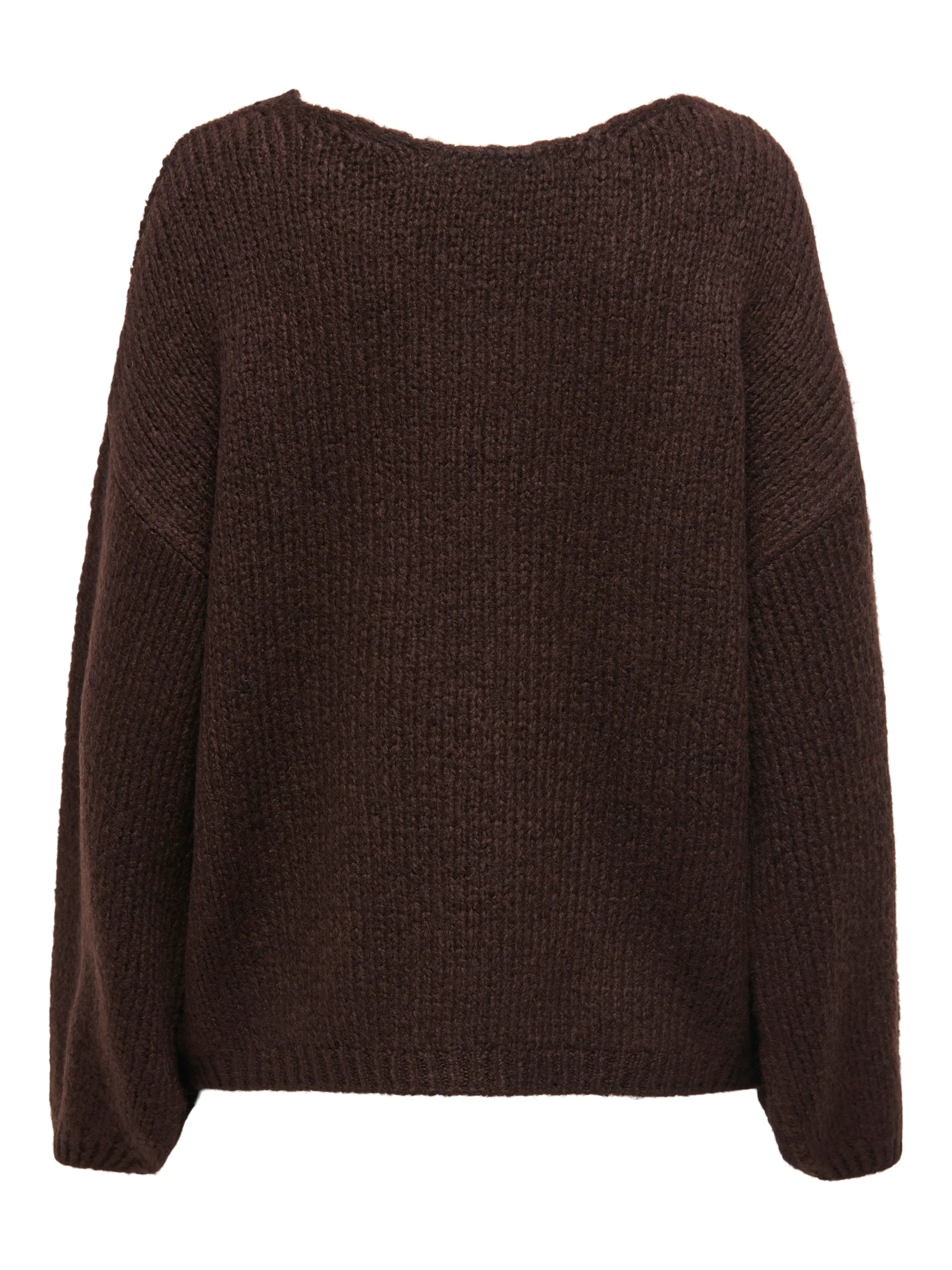 JDY DINEA L/S REVERSIBLE PULLOV. KNT NOOS Chocolate Torte