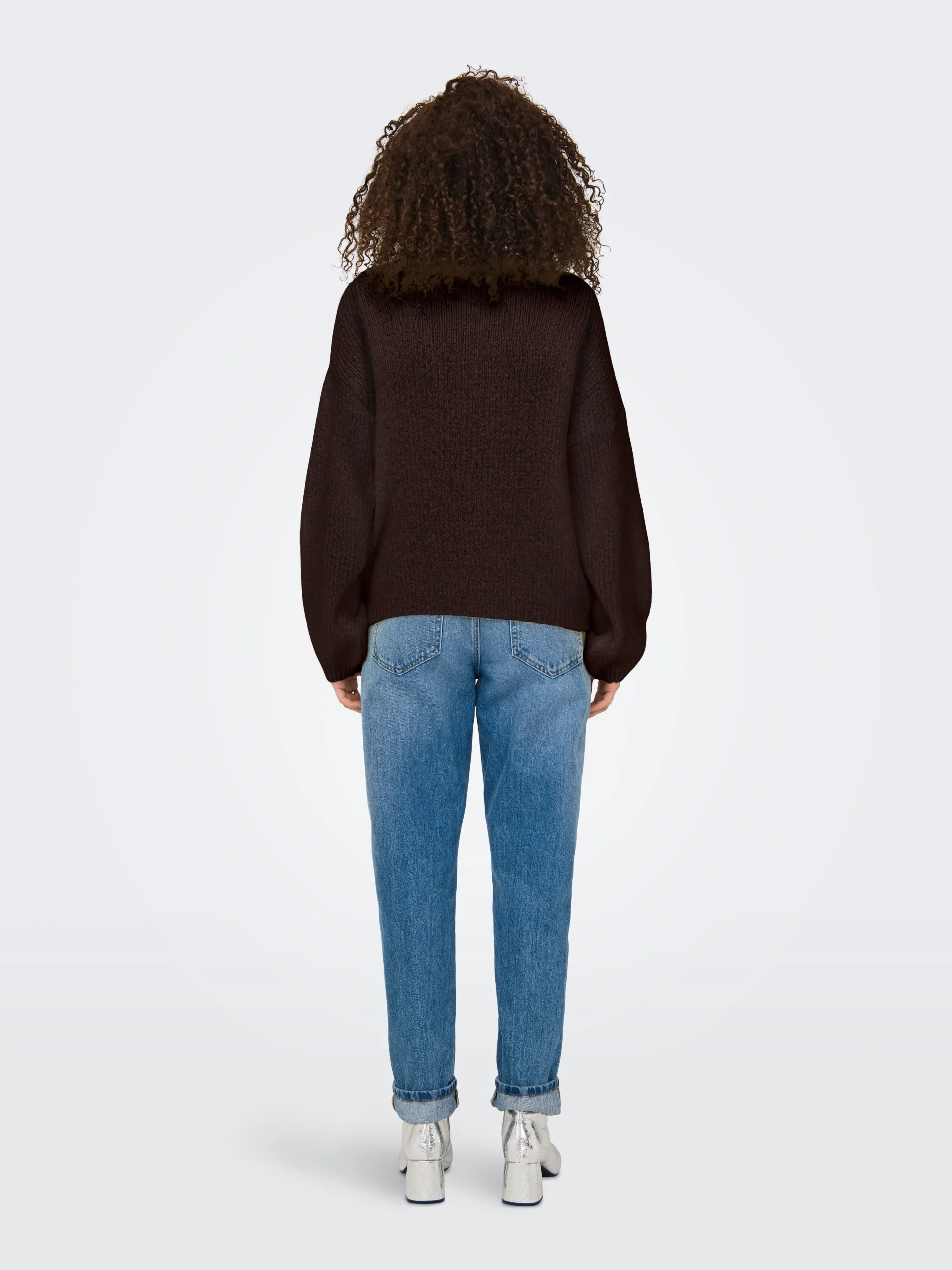 JDY DINEA L/S REVERSIBLE PULLOV. KNT NOOS Chocolate Torte
