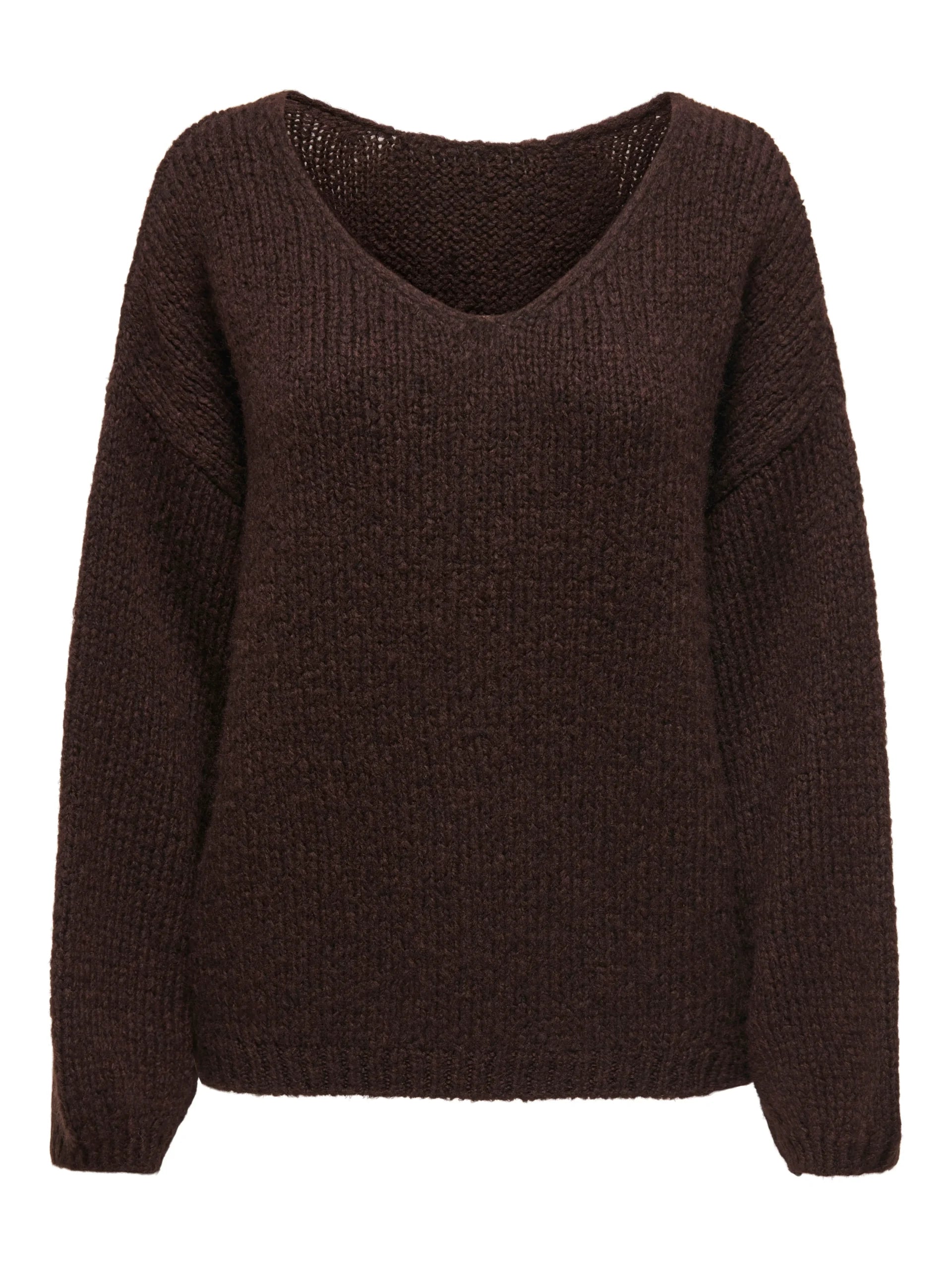 JDY DINEA L/S REVERSIBLE PULLOV. KNT NOOS Chocolate Torte